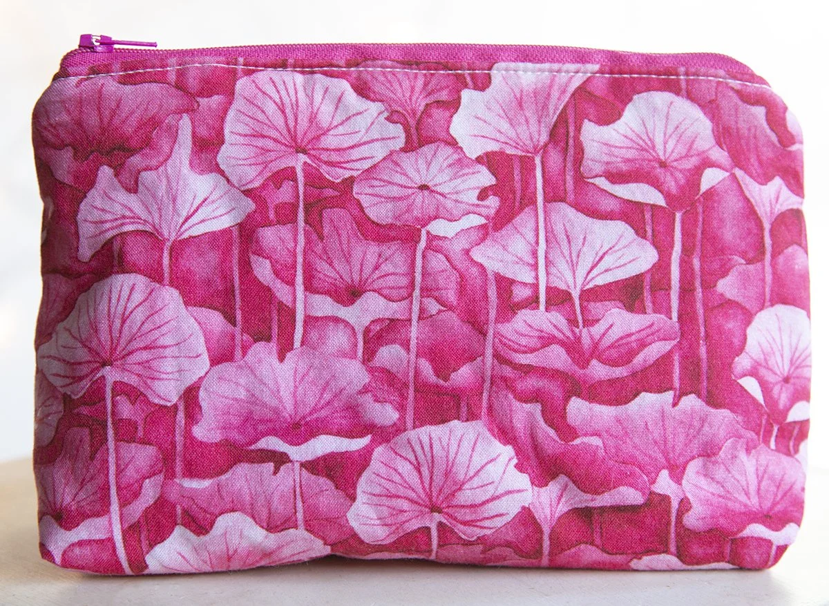 Pink Fronds 7in makeup bag.jpg