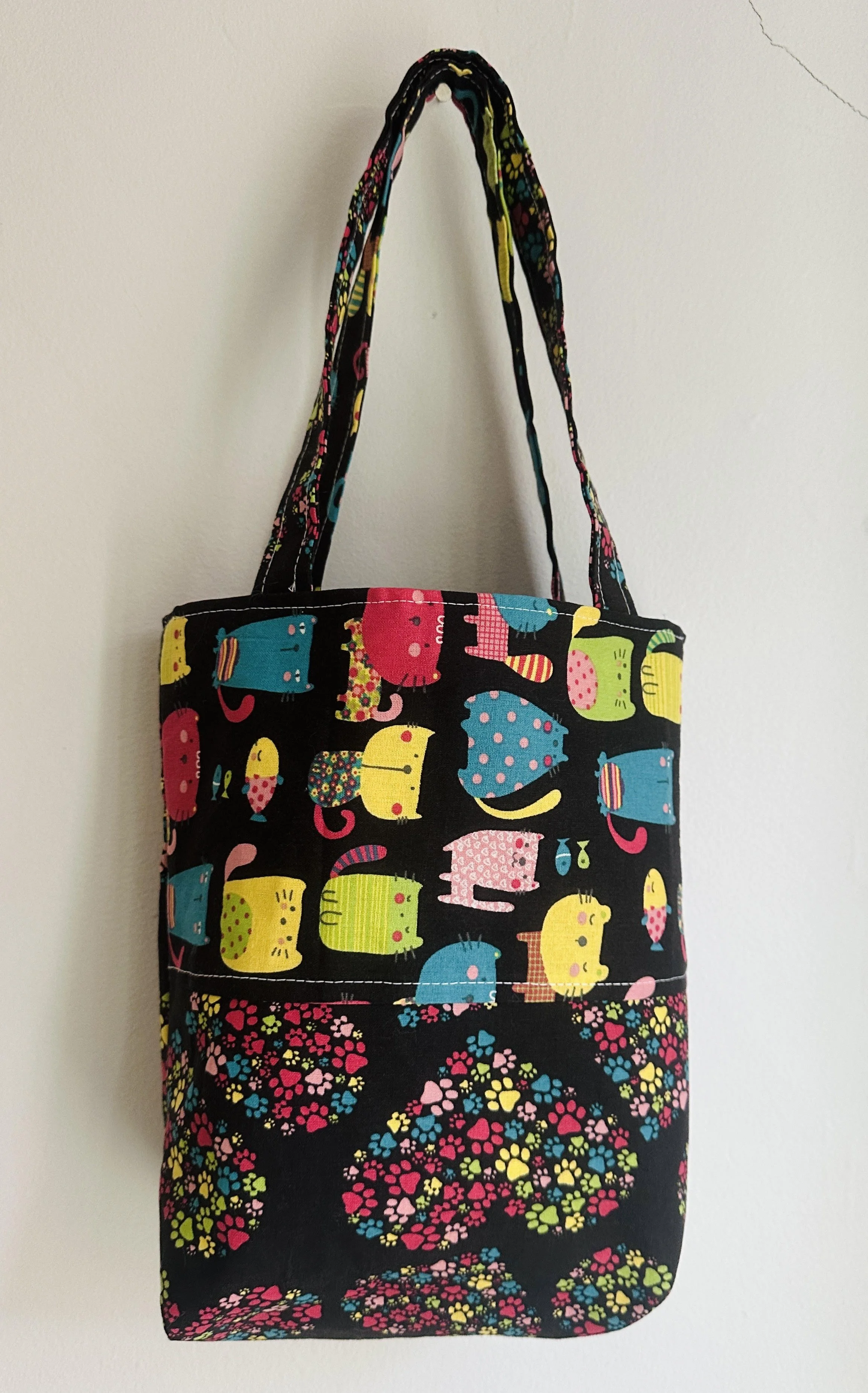 Cat and Cat Paws tote.jpg