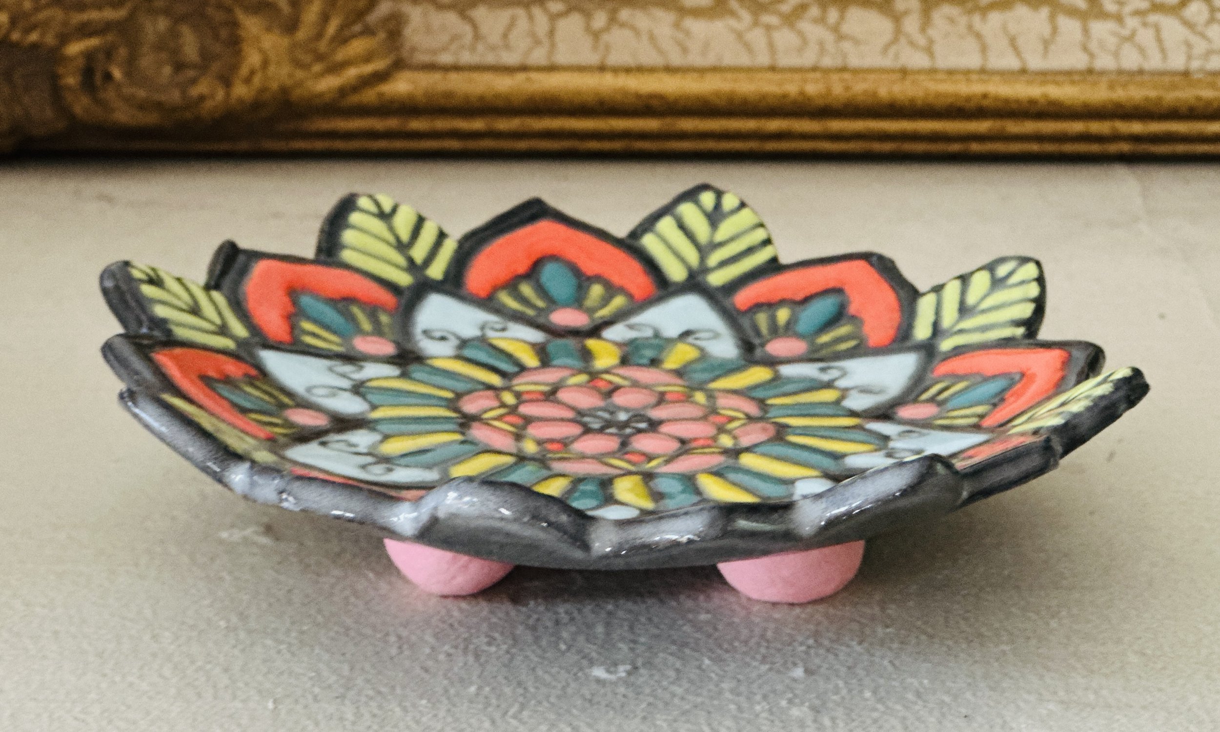 Mandala trinket dish view2.JPG