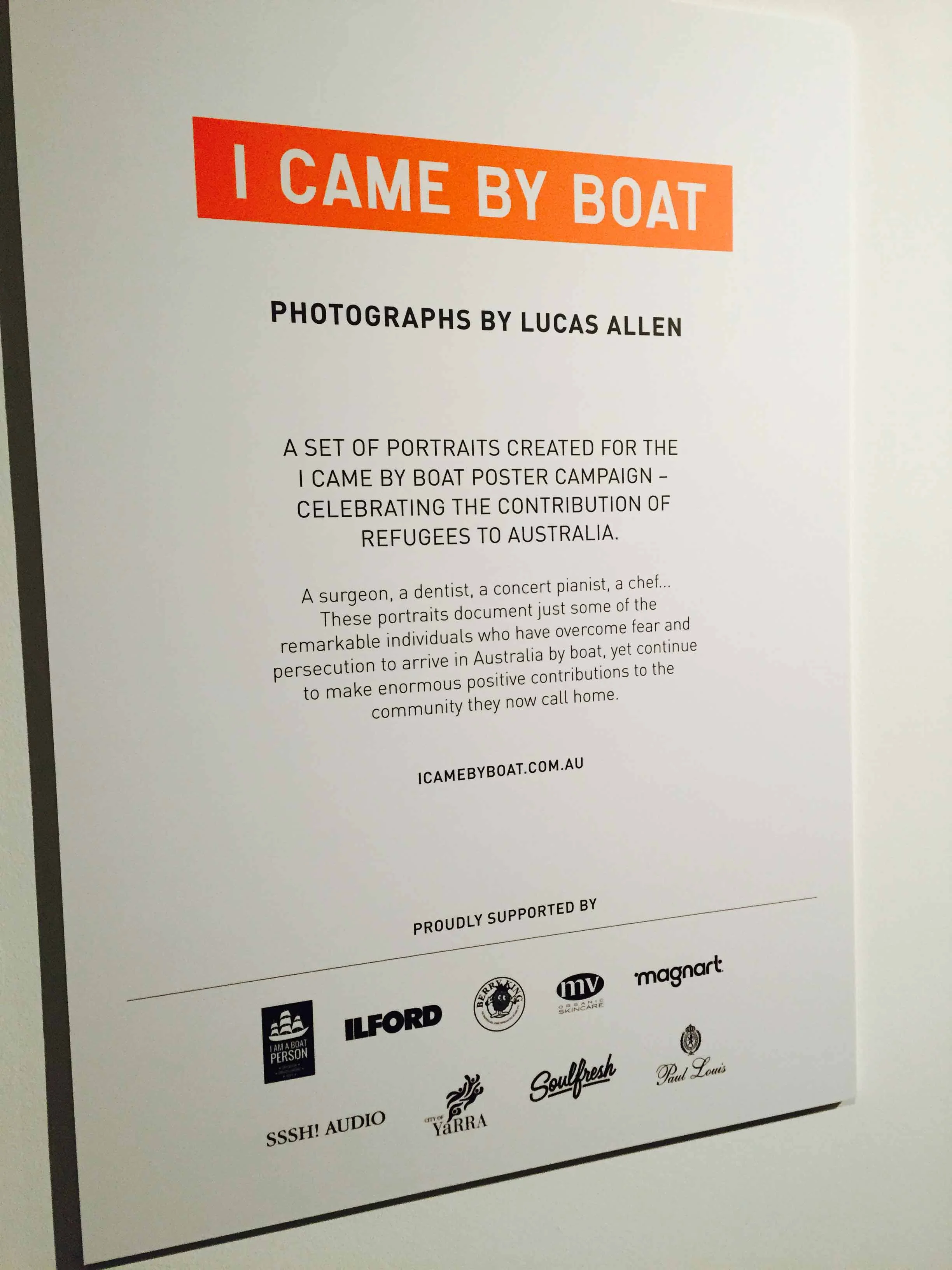 Pro Bono - I Came By Boat Campaign Opening Night