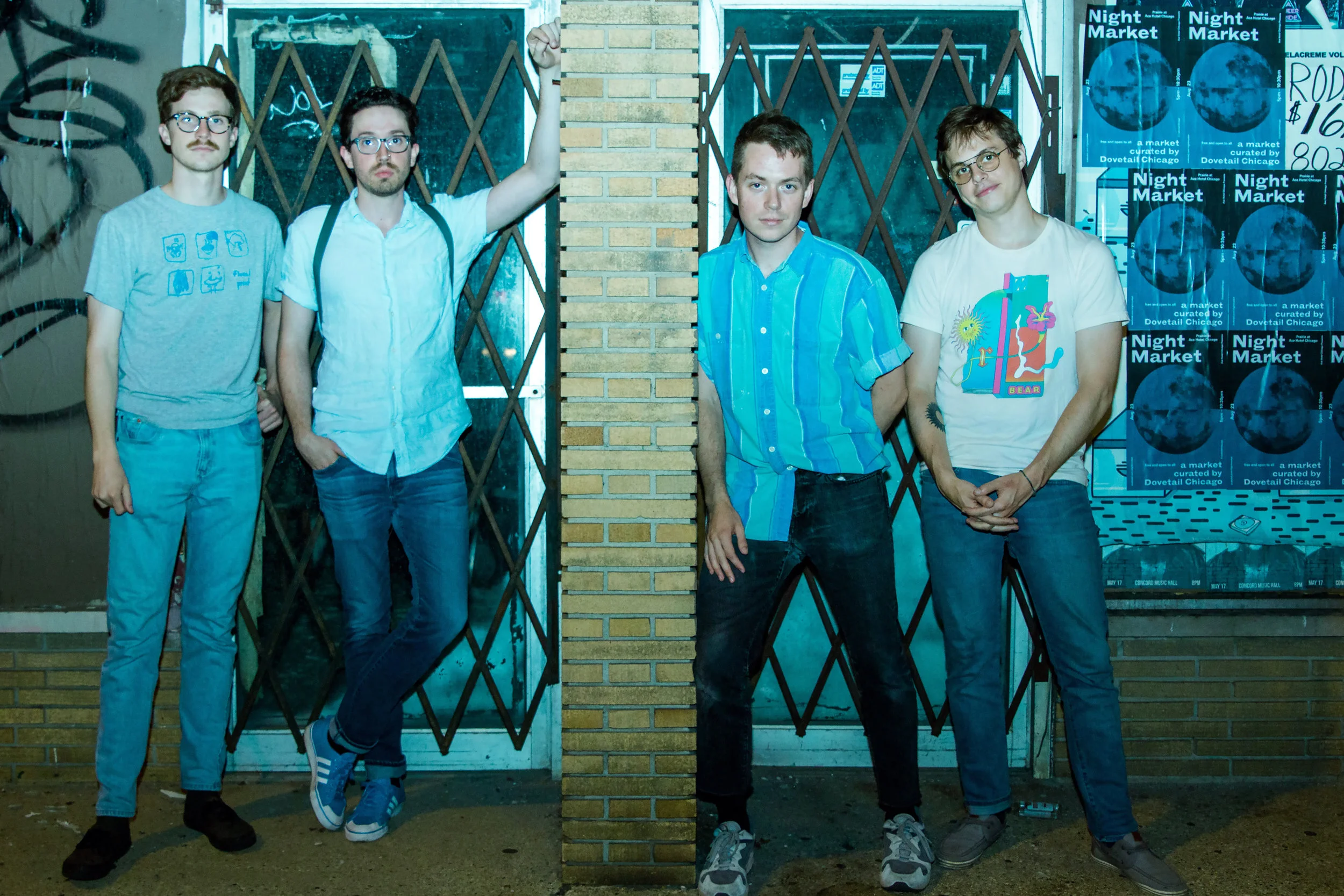 Pool Holograph // From left to right: Jake Stolz, Zach Stuckman, Wyatt Grant, and Paul Stolz