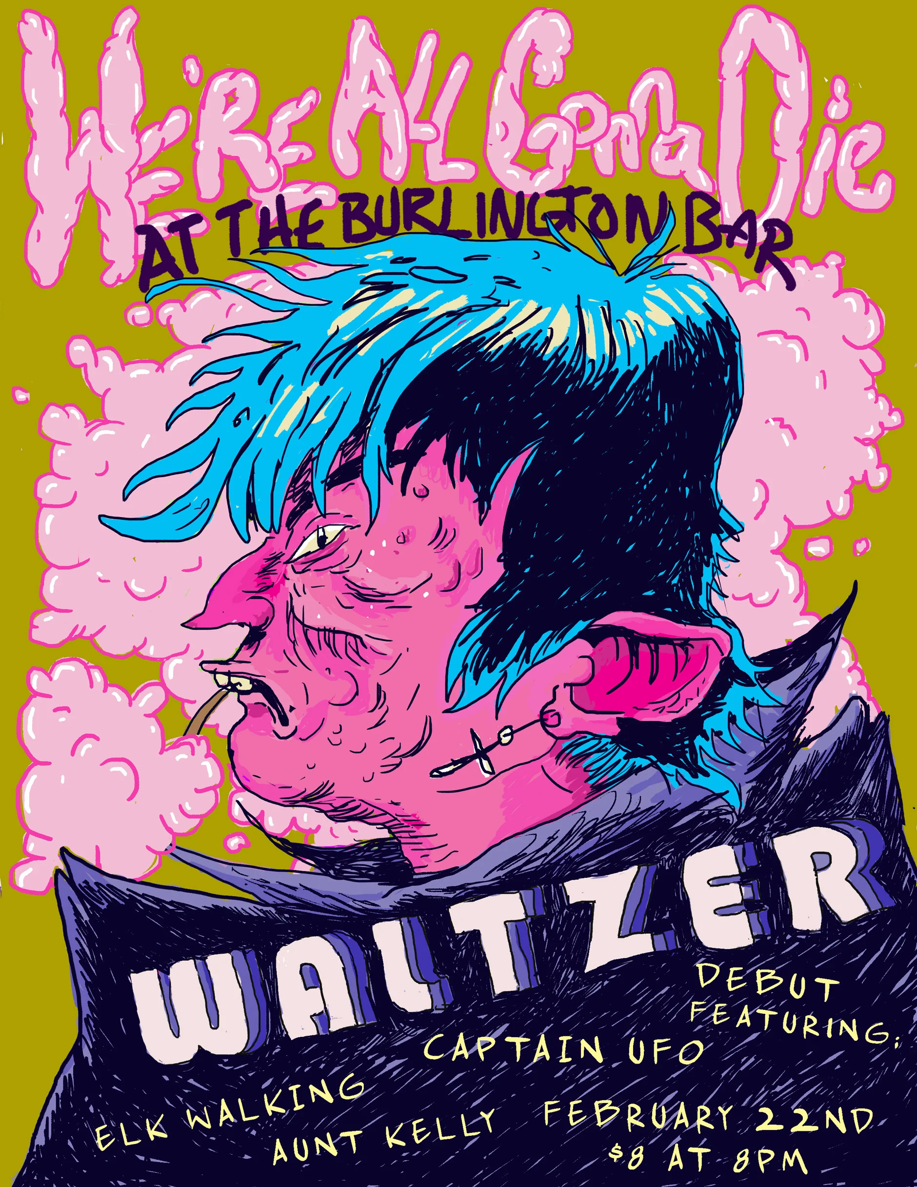 Flyer for Waltzer’s Chicago Debut Show