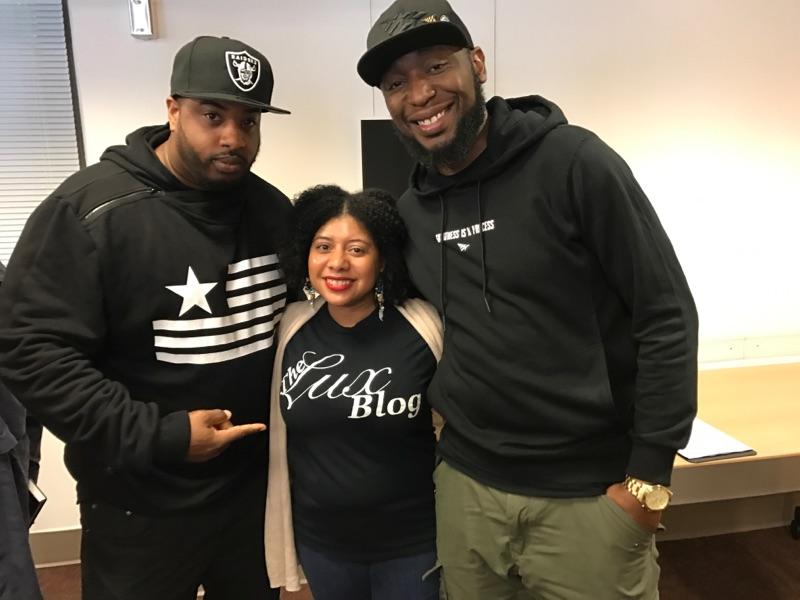  Lifestyle Bloggers V8ga & Kimberly Knight with Producer, DJ, & Professor 9th Wonder