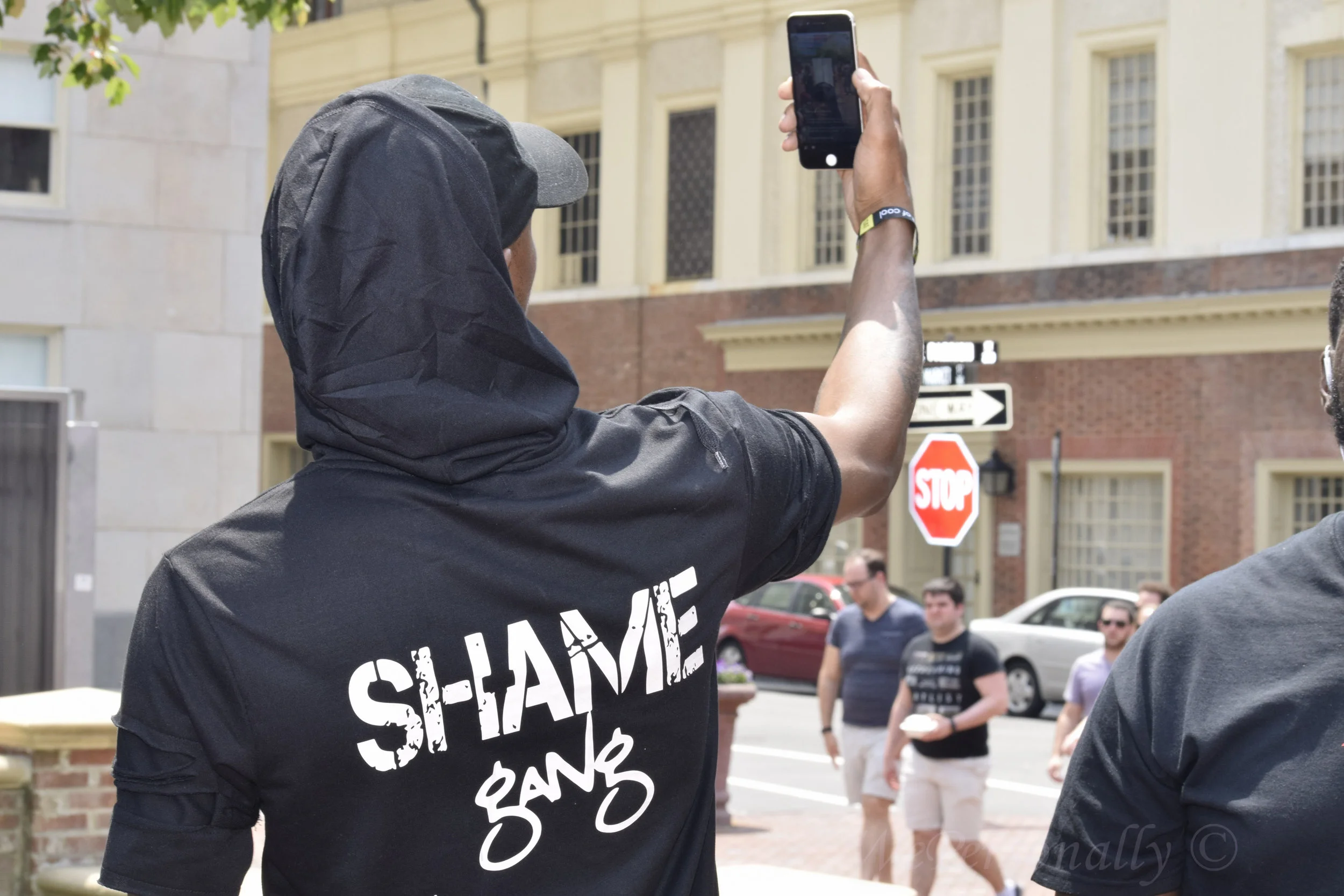 Hip Hop Artist Shame is spotted in Downtown Durham near the Beats & Bars Festival Party!