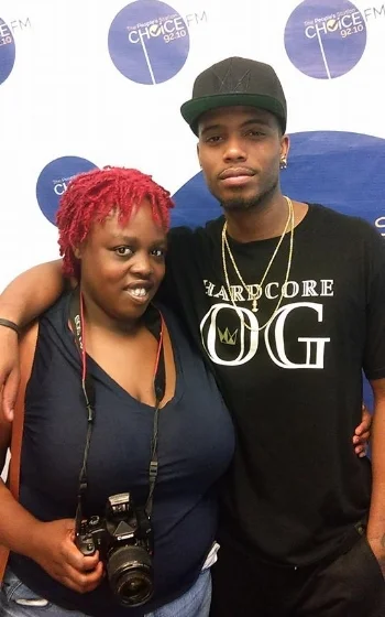 Lanette with Grammy-nominated Hip Hop Artist B.O.B