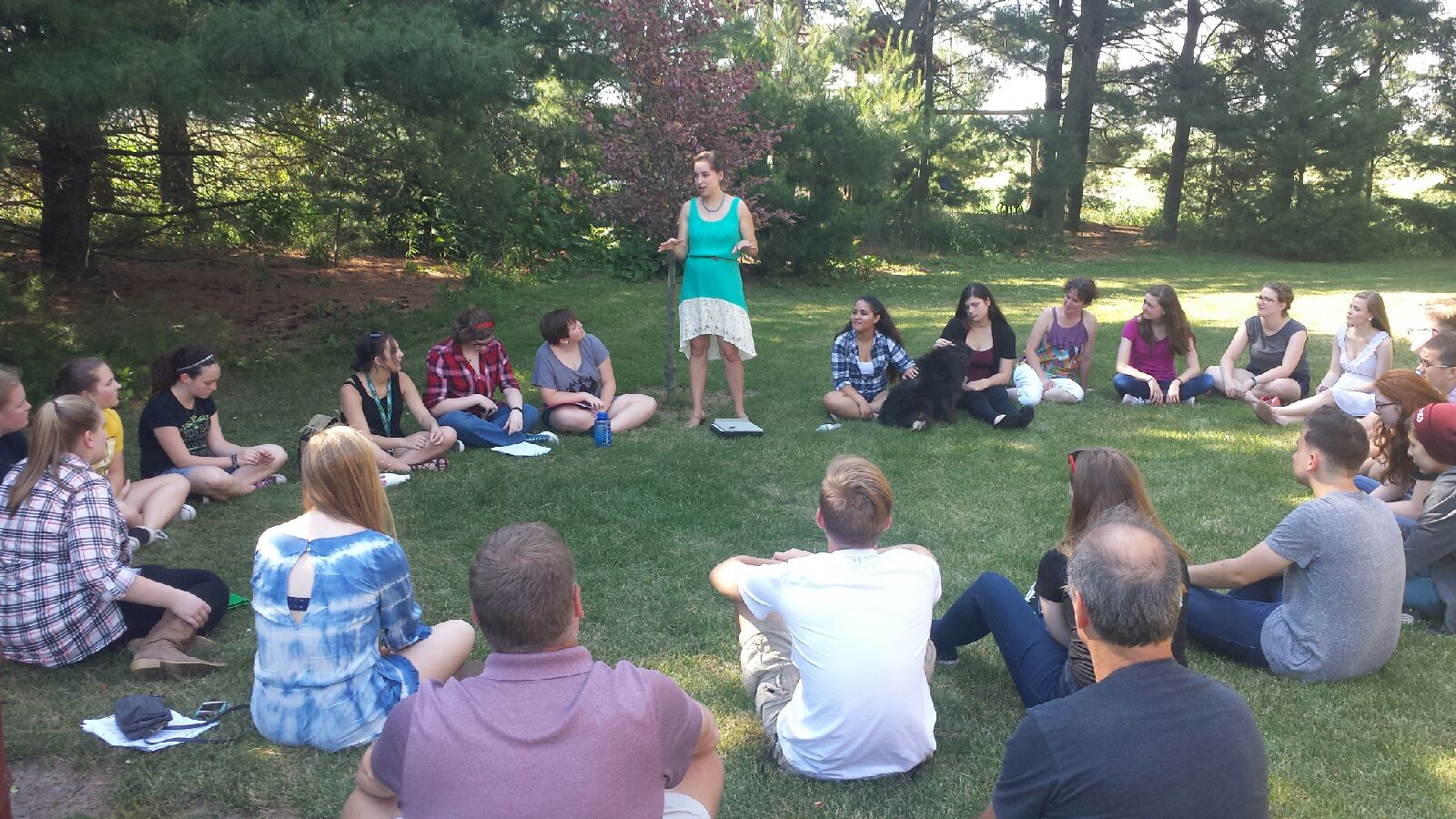Young Artists and Faculty kick off the festival with a wiener roast and sing-through at Tombaugh Farm.