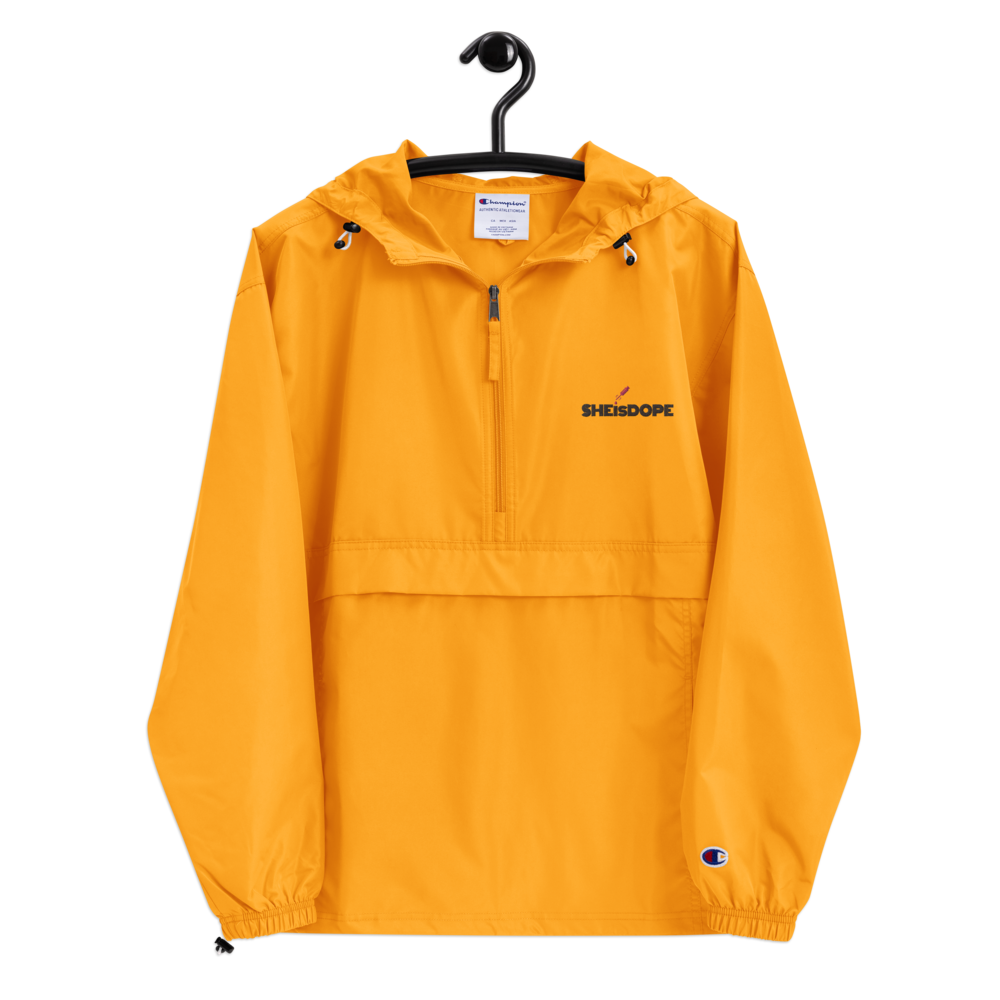 SHEisDOPE-logo_mockup_Front_On-Hanger_Gold.png