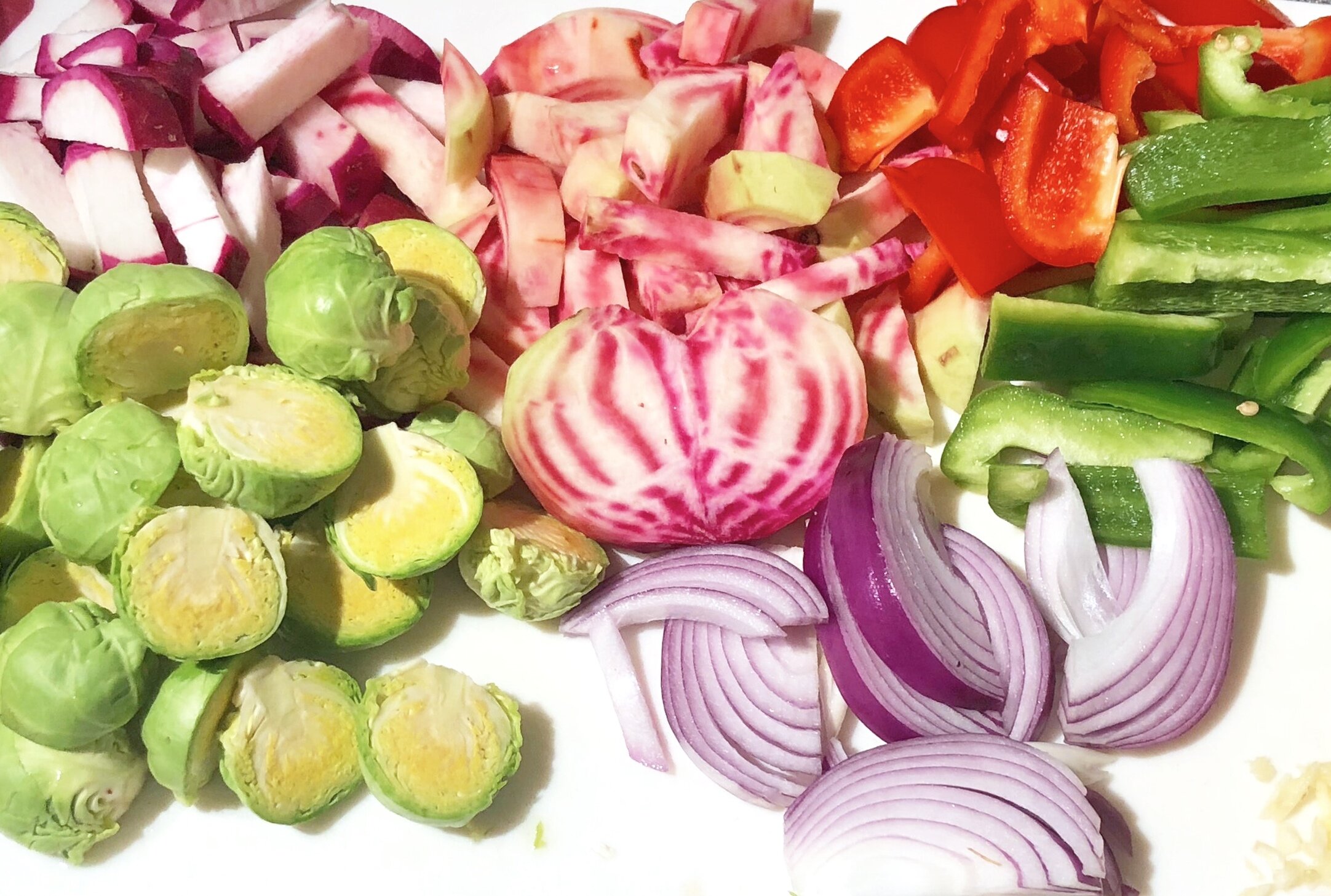 Step 2: Chop the veggies.