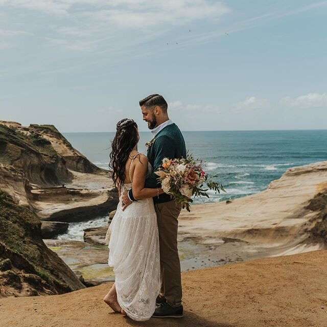 An amazing elopement at the coast today. Congratulations to Mr. &amp; Mrs. Dahl.