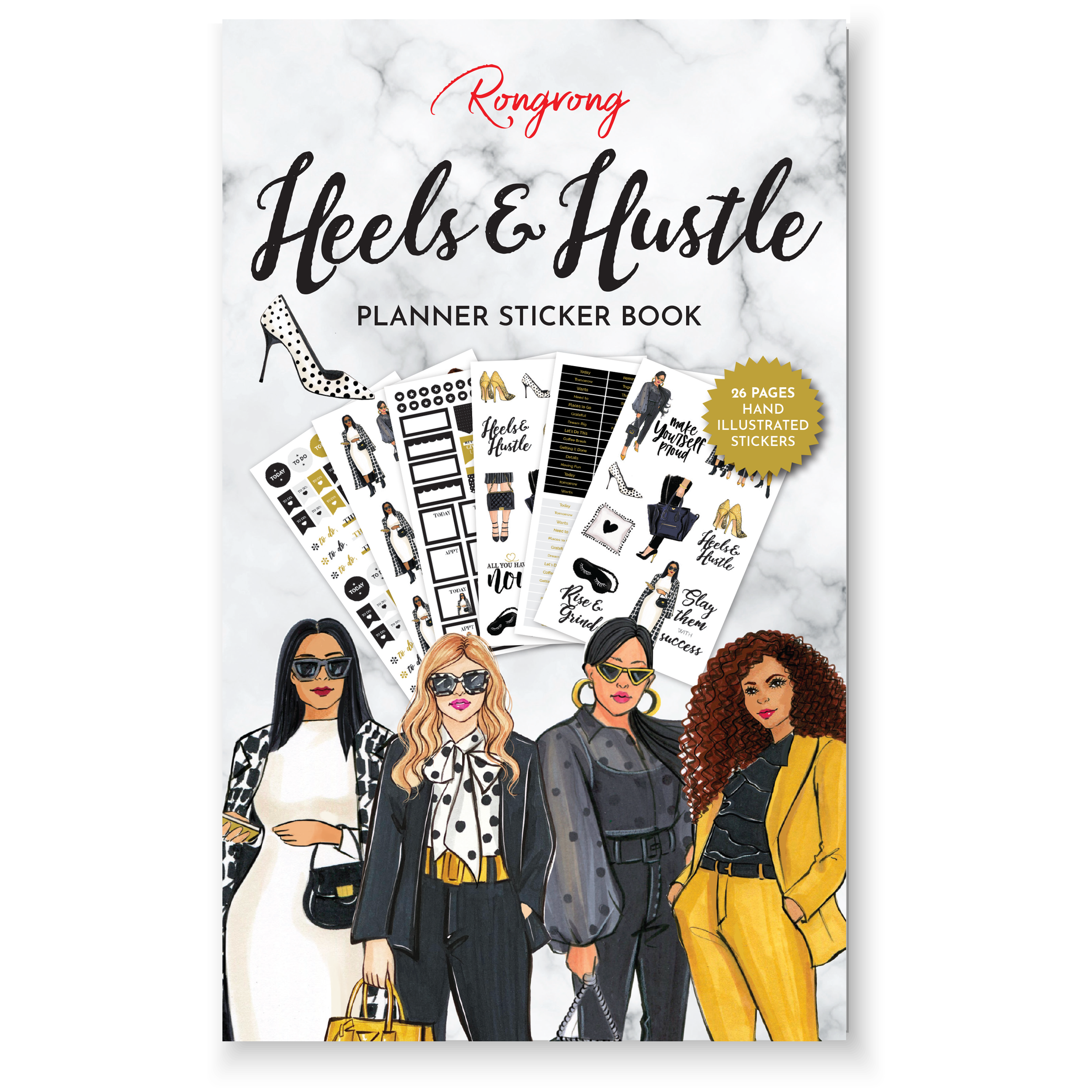 RongRong Illustration Hustle & Heels Sticker Booklet