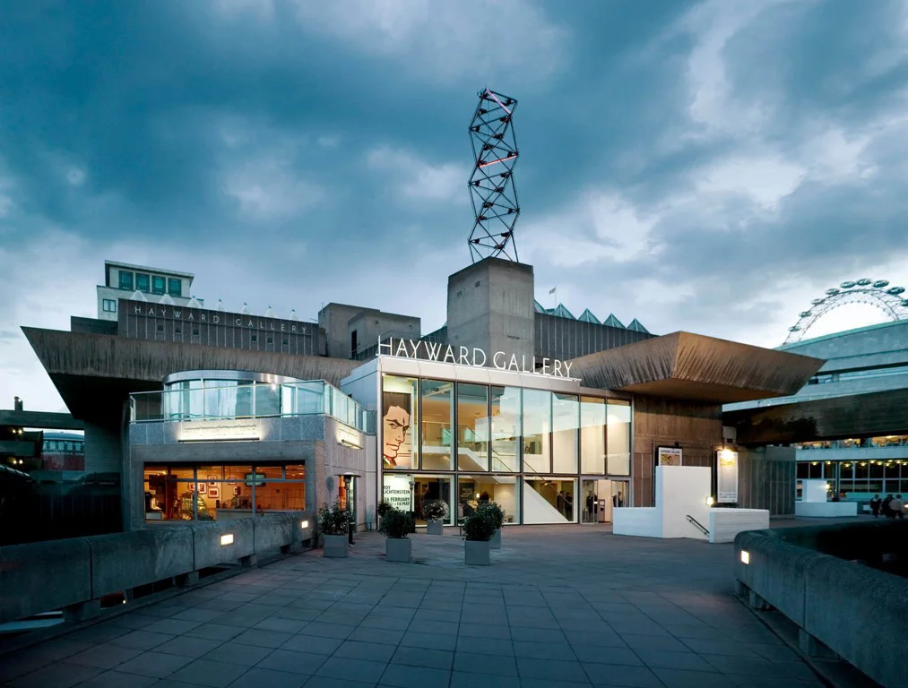 Hayward Gallery Facade with Light Tower 1972-2016