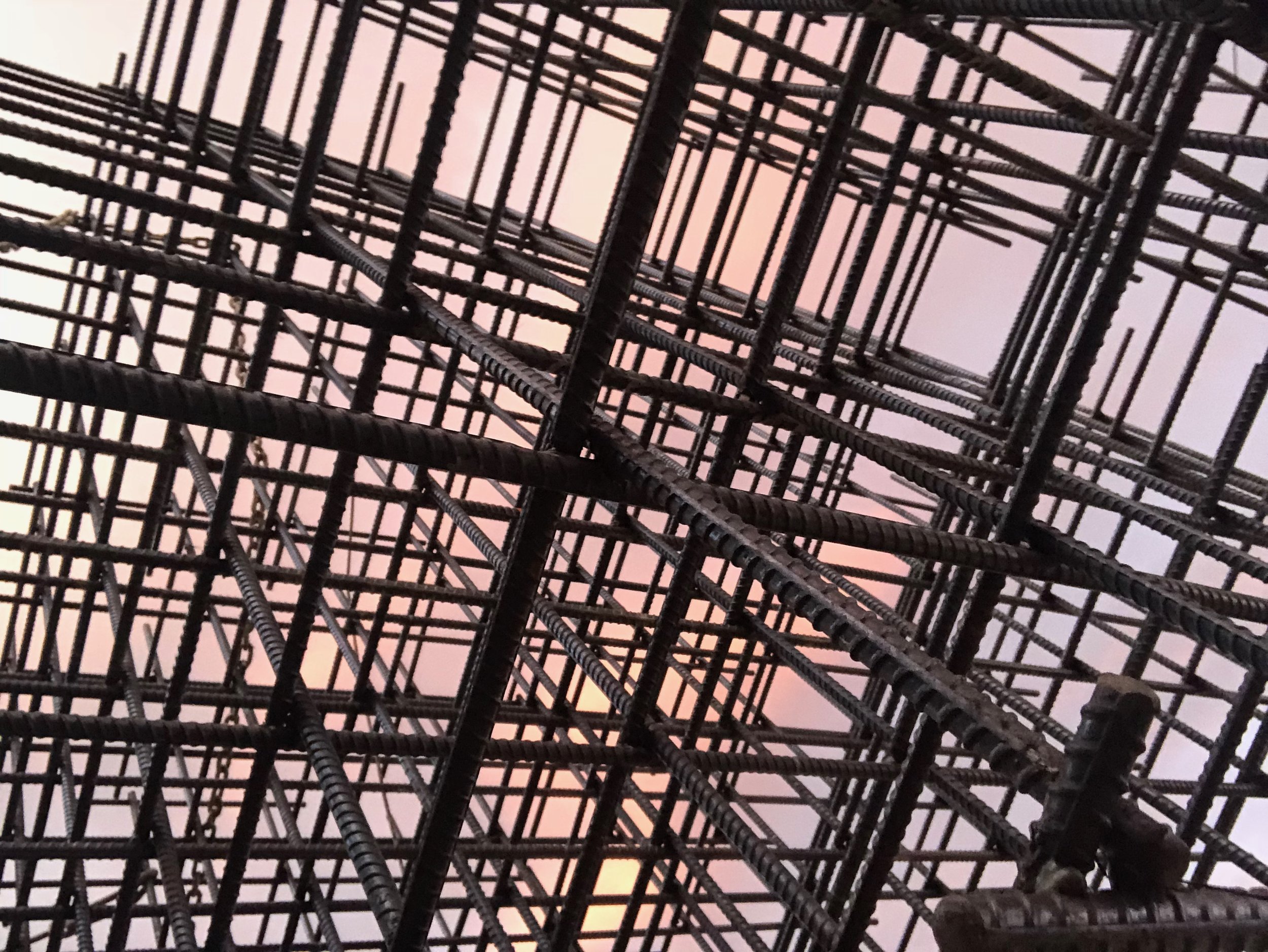 Close up of Rebar Sphere