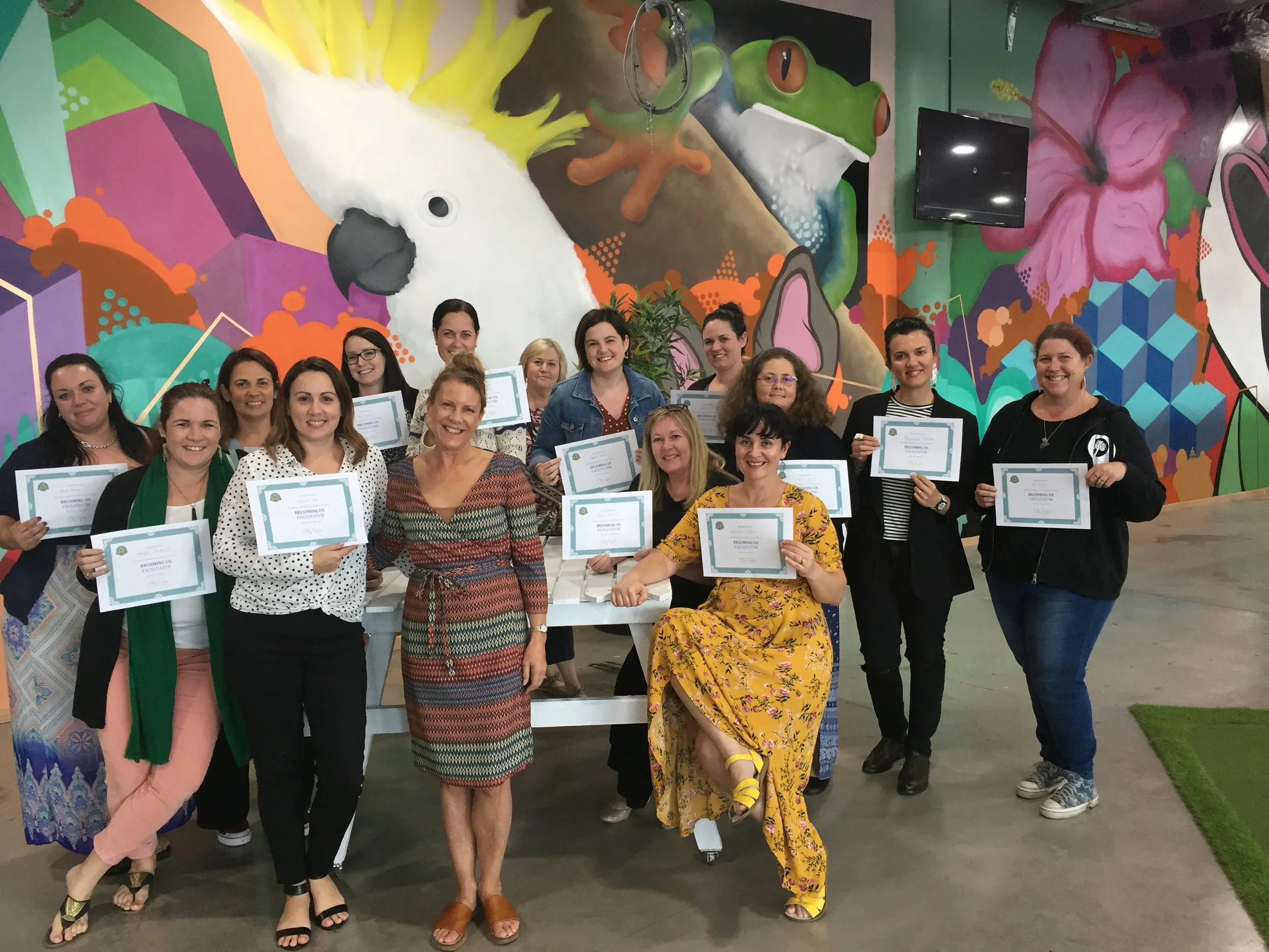 Thank you Peach Tree Brisbane for a very special first Becoming Us training!