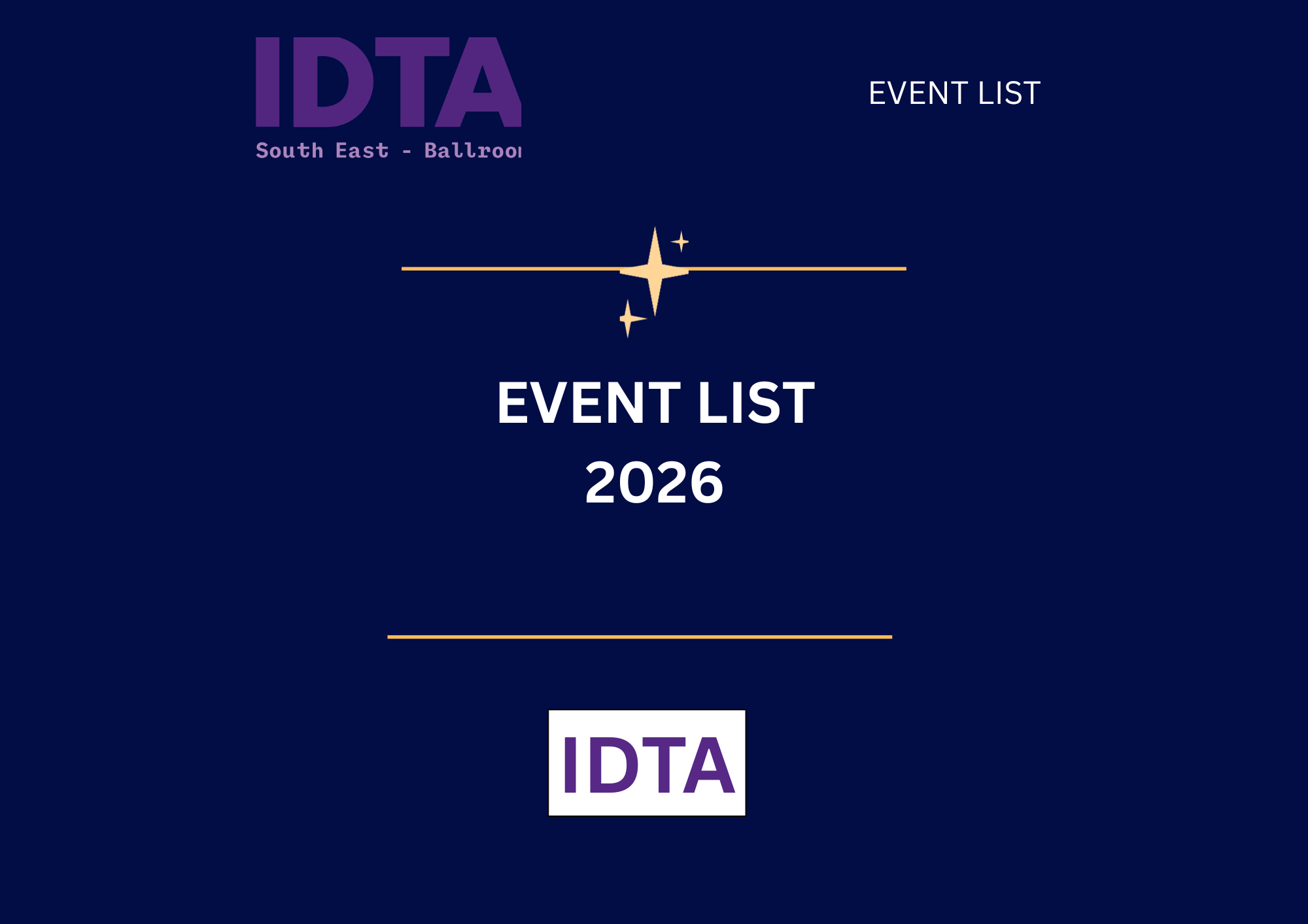 Event List 2026