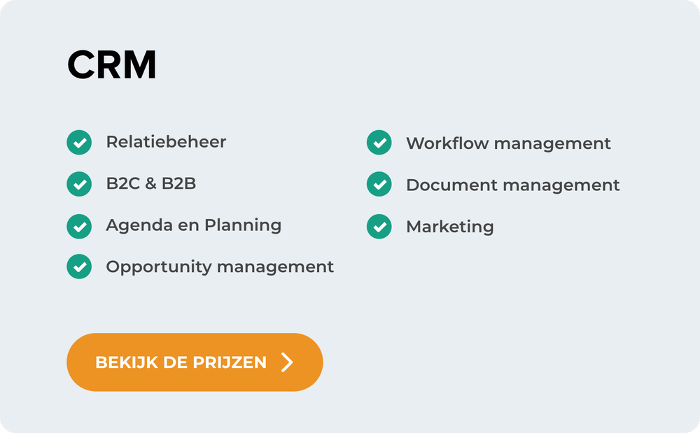 CRM-systeem van SalesManager Software