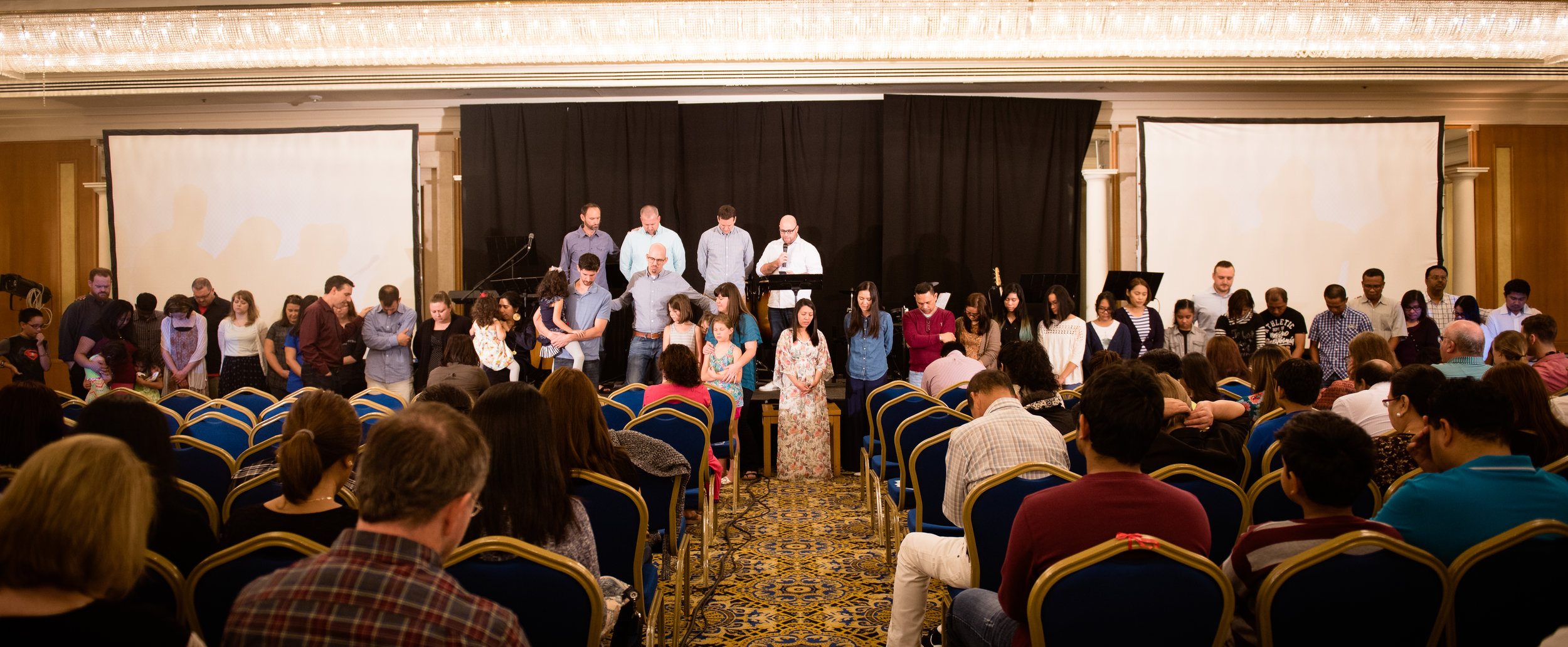 Redeemer Church of Al Ain being commissioned at Redeemer Church of Dubai.
