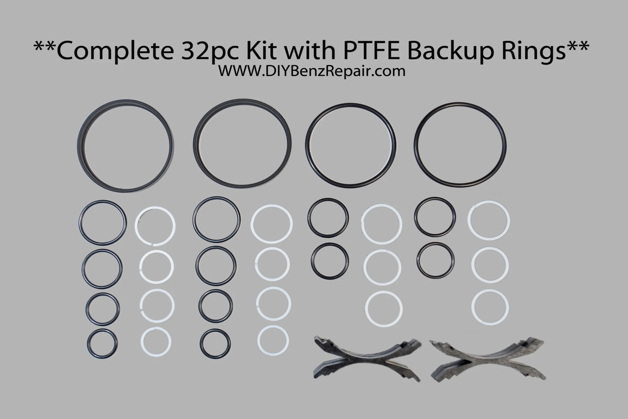PTFE backup ring **Complete Kit 32pc**