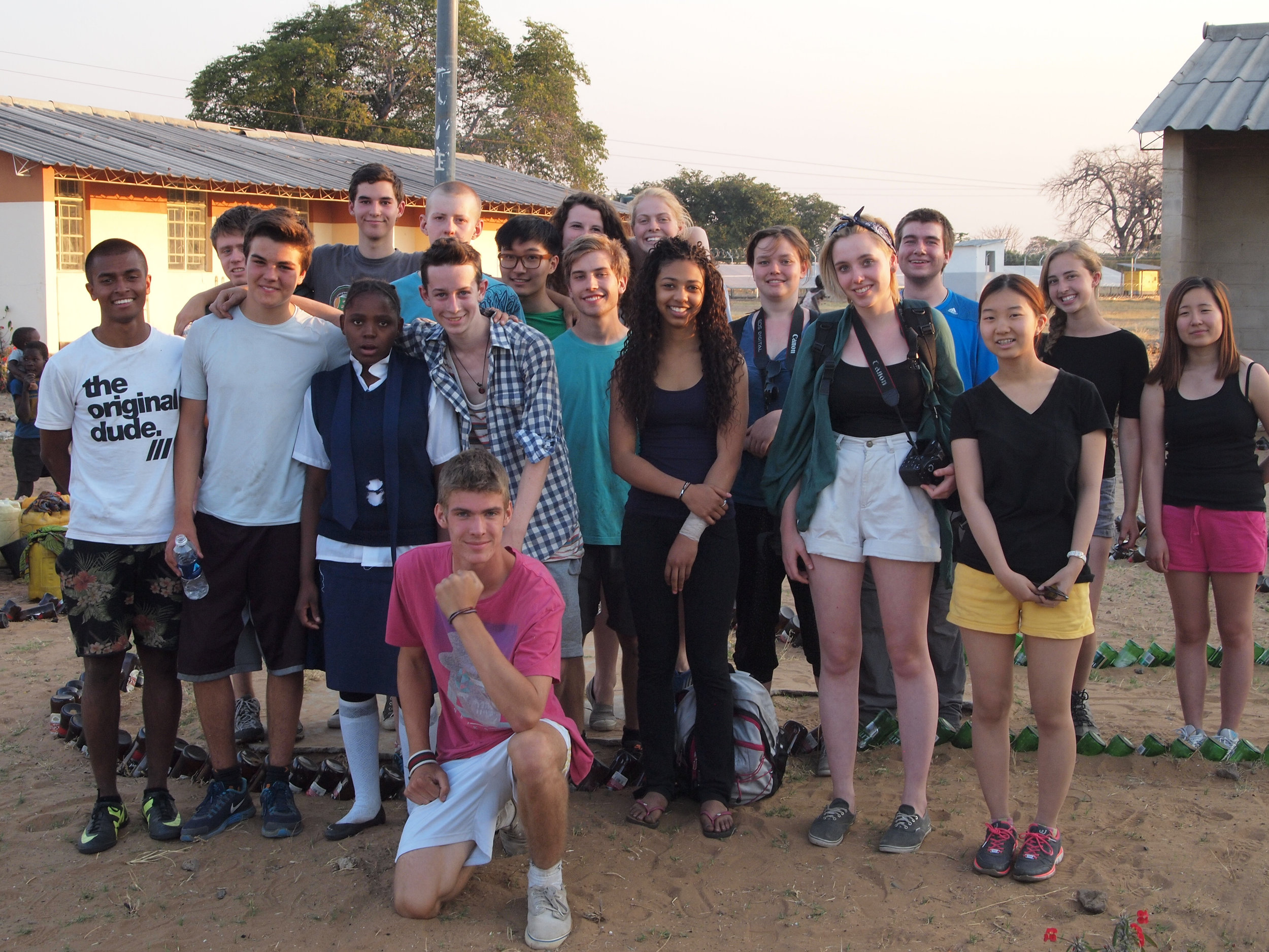 Ecolint group 2014 with sponsored student