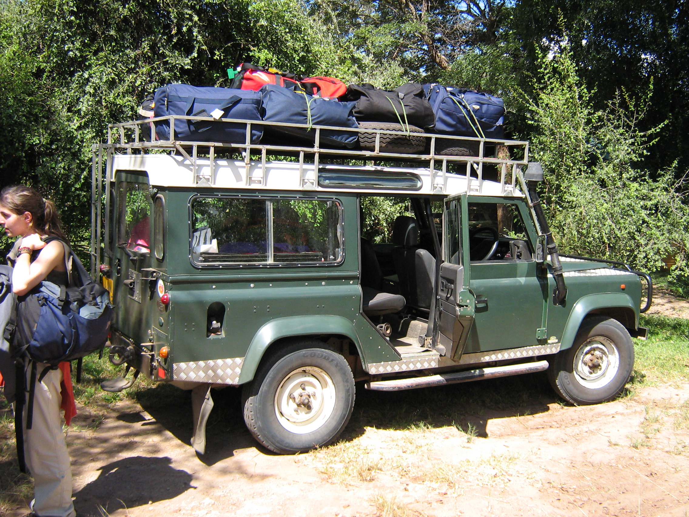 On the road to camp