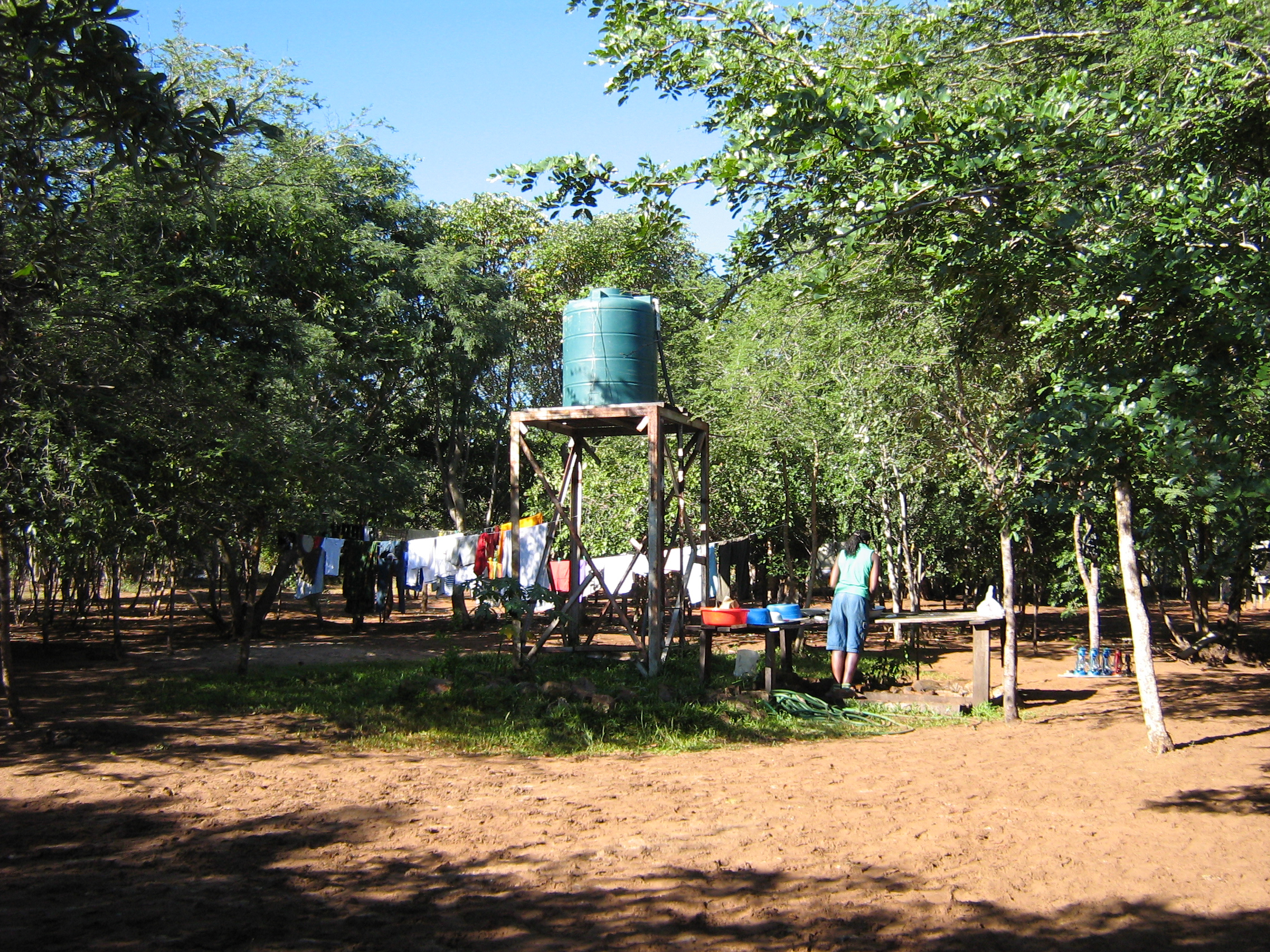 clothes washing station