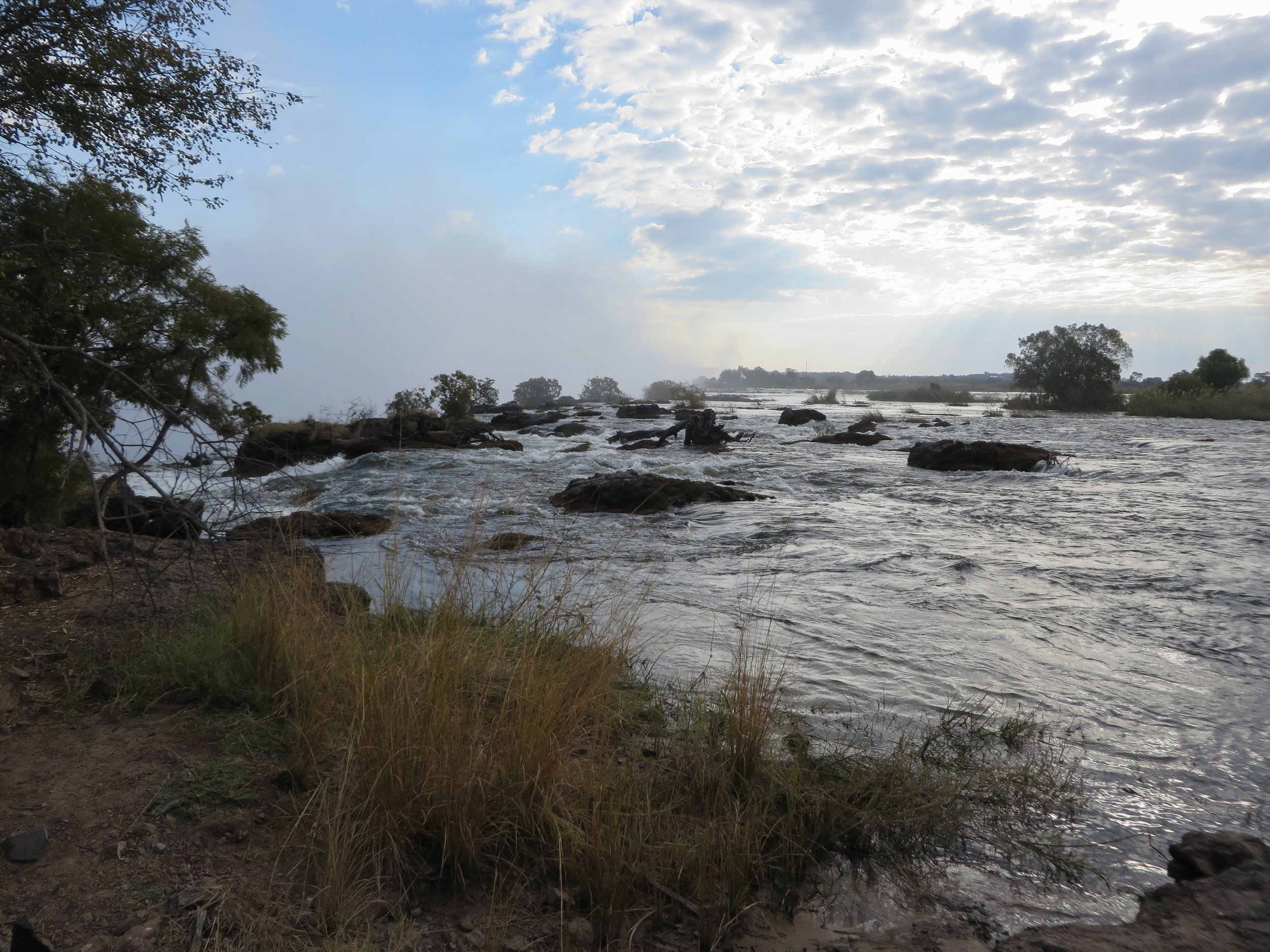 Above the Vic falls