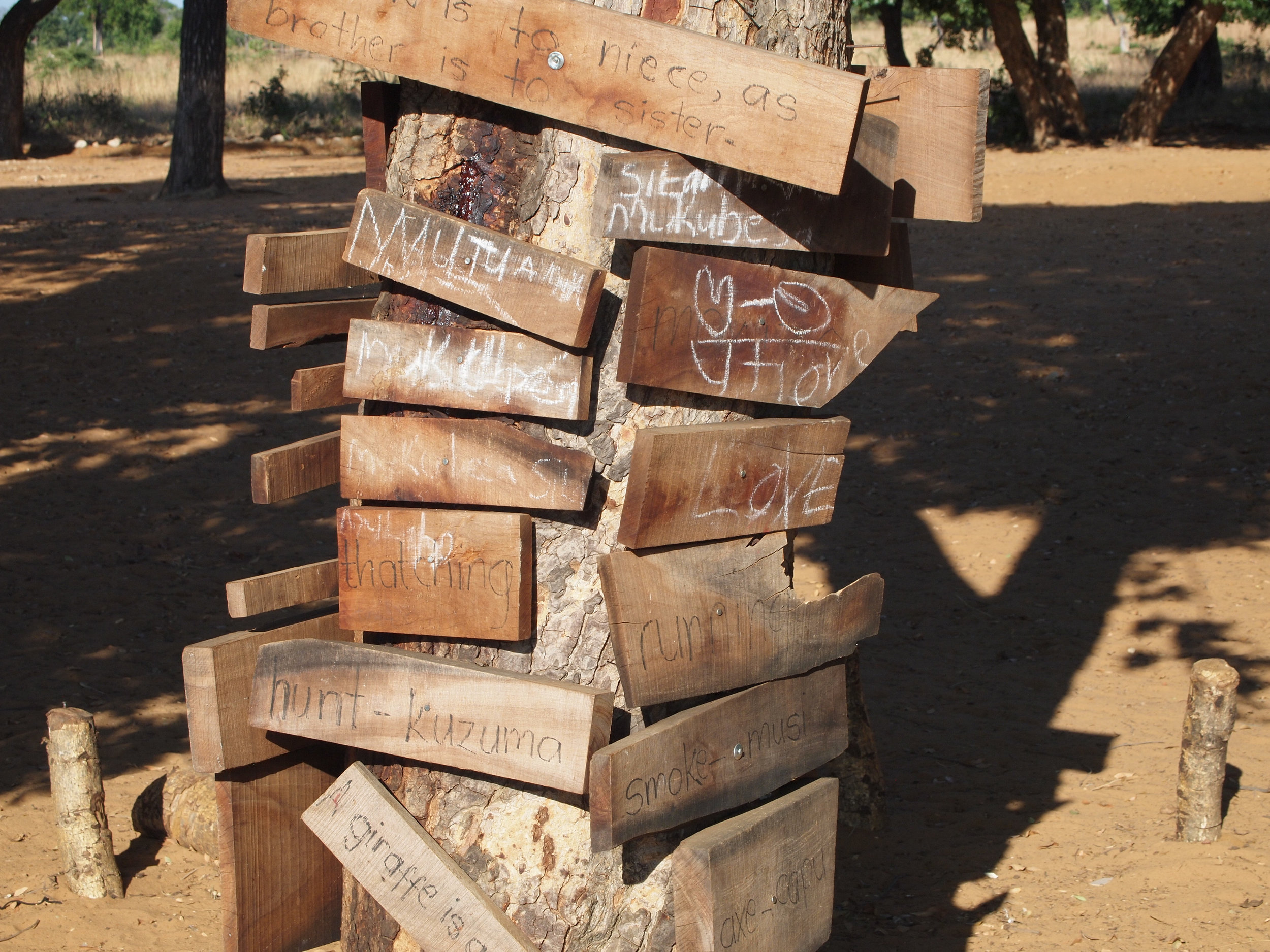 Teacher training works. A word tree at Sankandi.jpg