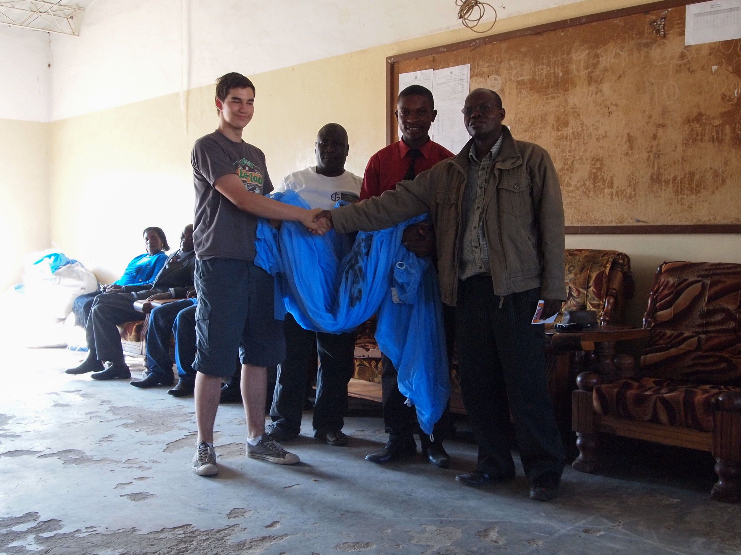 Formal hand over of the bednets no. one weapon in malaria prevention
