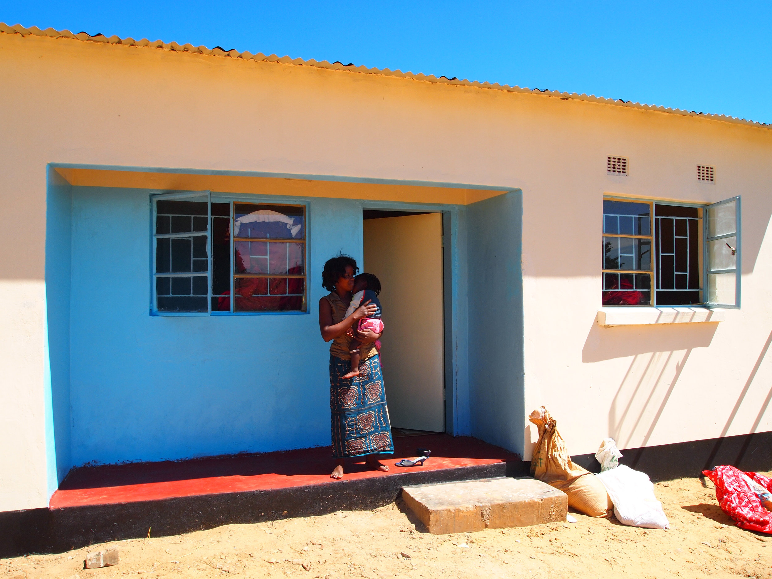 Terraced houses for teachers build by ZEEC