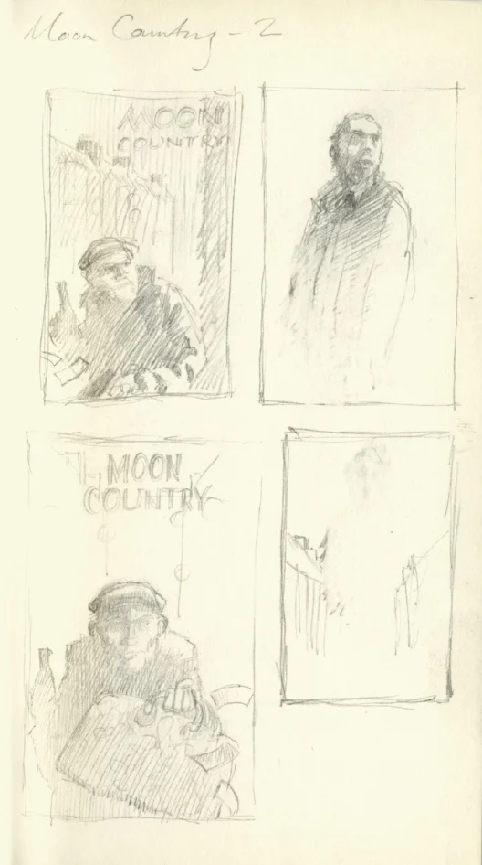 Attempts to give Tommy Hunter a face were aborted in favour of letting readers use their imagination.