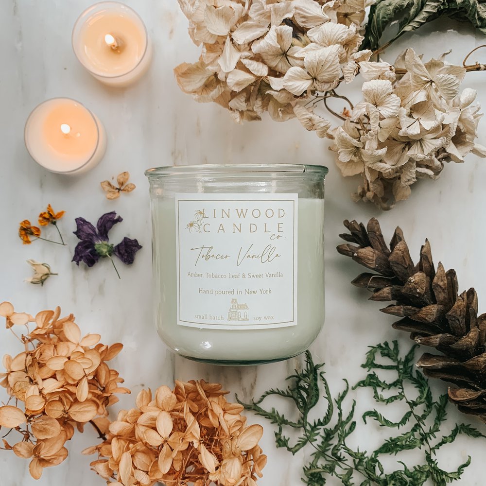 Cinnamon Vanilla Soy Wax Candle / Autumn Candle / Winter Fragrance
