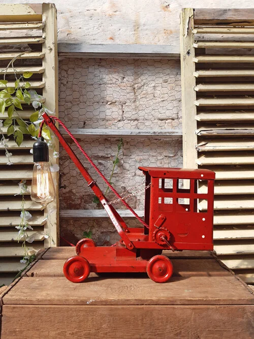 vintage toy crane