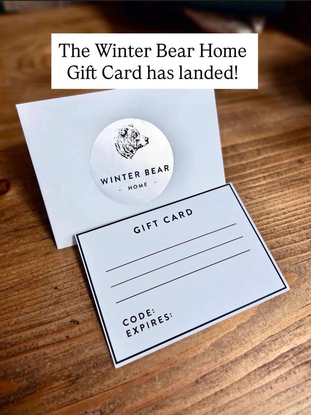 Our Winter Bear Home Gift Card is here! 🙌🏻

Our brand new gift card can be used in our Wimbledon store and on our website on all items, from hand painted furniture through to candles, home decor items and Annie Sloan paint.

The gift card can also 