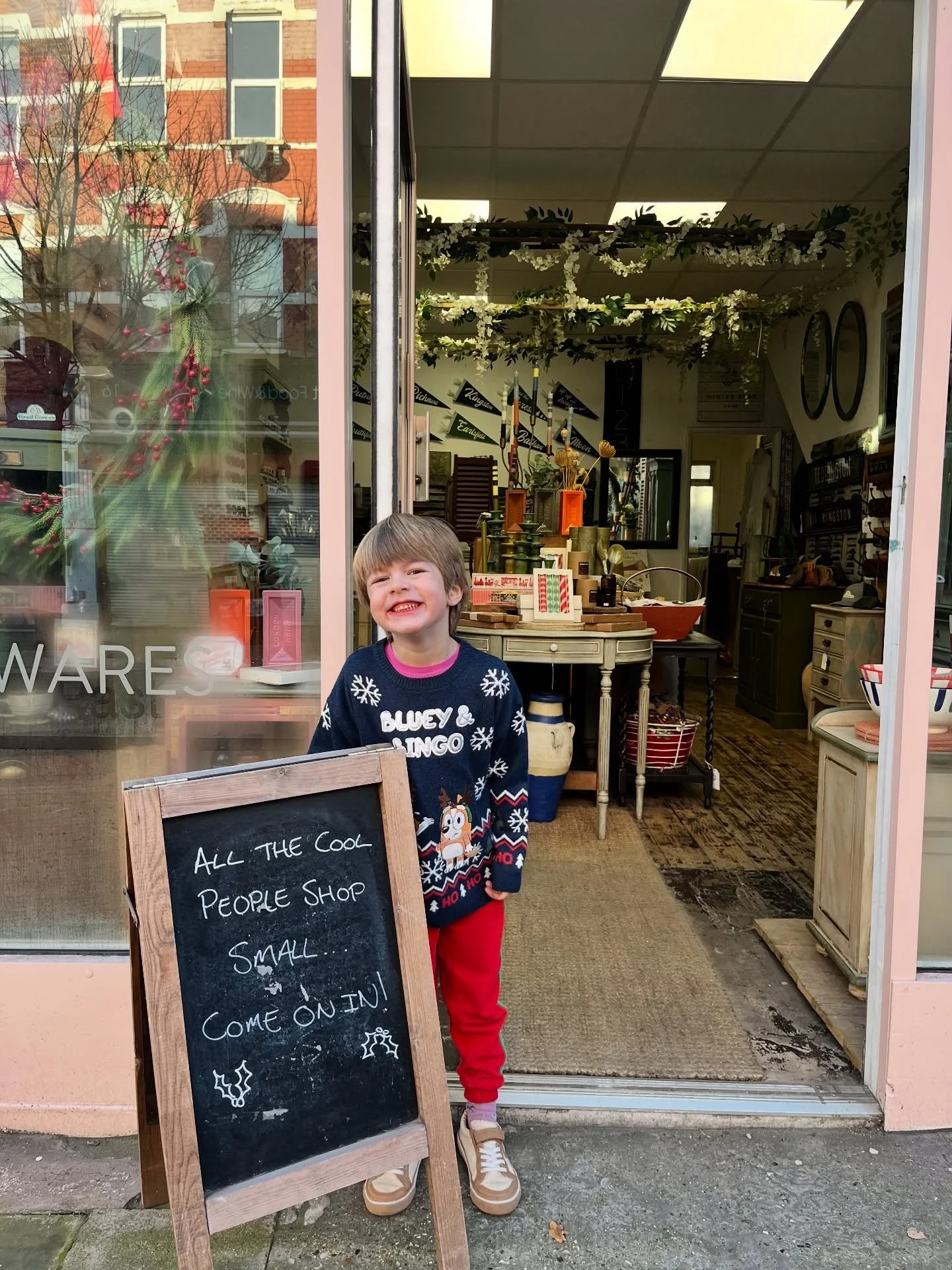 It&rsquo;s the final Saturday before Christmas and today this little dude is in charge of the shop! He may struggle a little with items on high shelves, and there&rsquo;s a fair chance he&rsquo;ll be snacking while you&rsquo;re browsing, but if it&rs