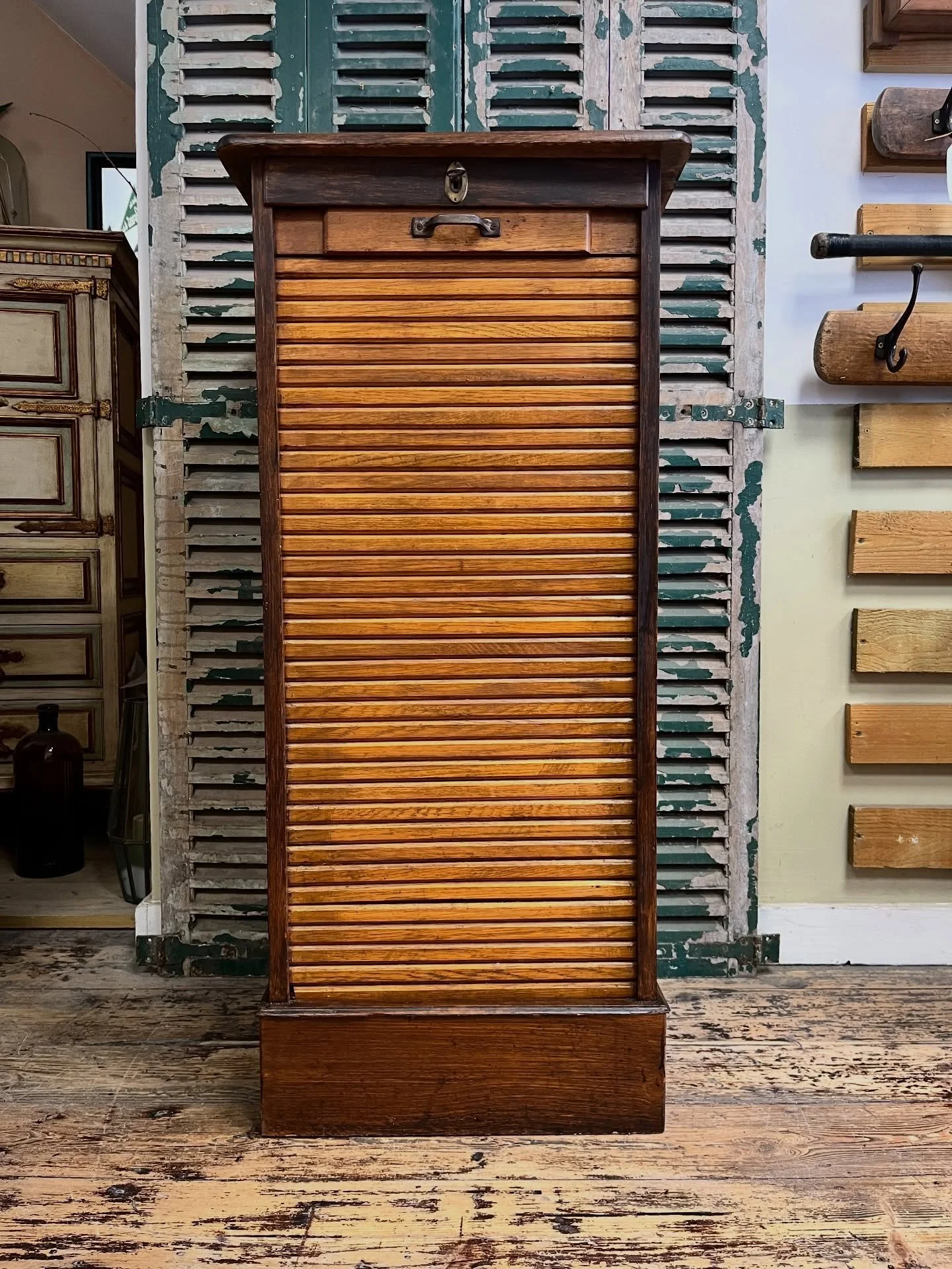 If you&rsquo;ve been patiently waiting for one of our vintage tambour filing cabinets to grace the shop floor, now is the time to pounce because this beauty has just made its way out of the workshop!

These wonderful unique storage solutions (what co