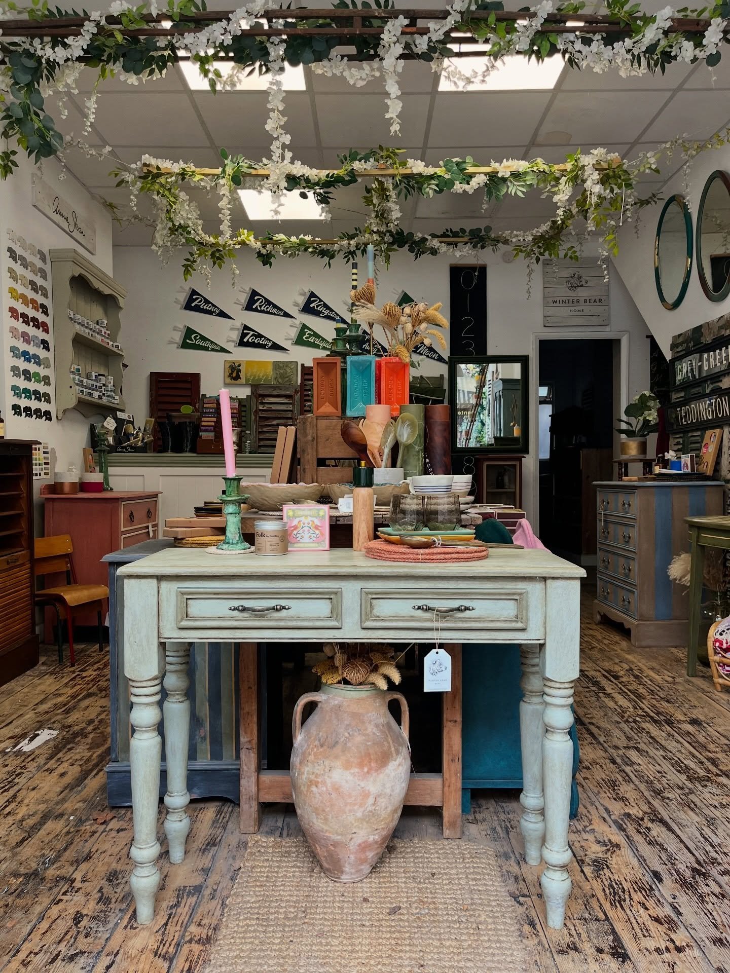 How many new pieces of furniture can you spot? Hint: there&rsquo;s quite a few! 

Will has been busy with his paintbrushes over the past few weeks and created some gorgeous unique pieces for the shop, including a number of chest of drawers, console t