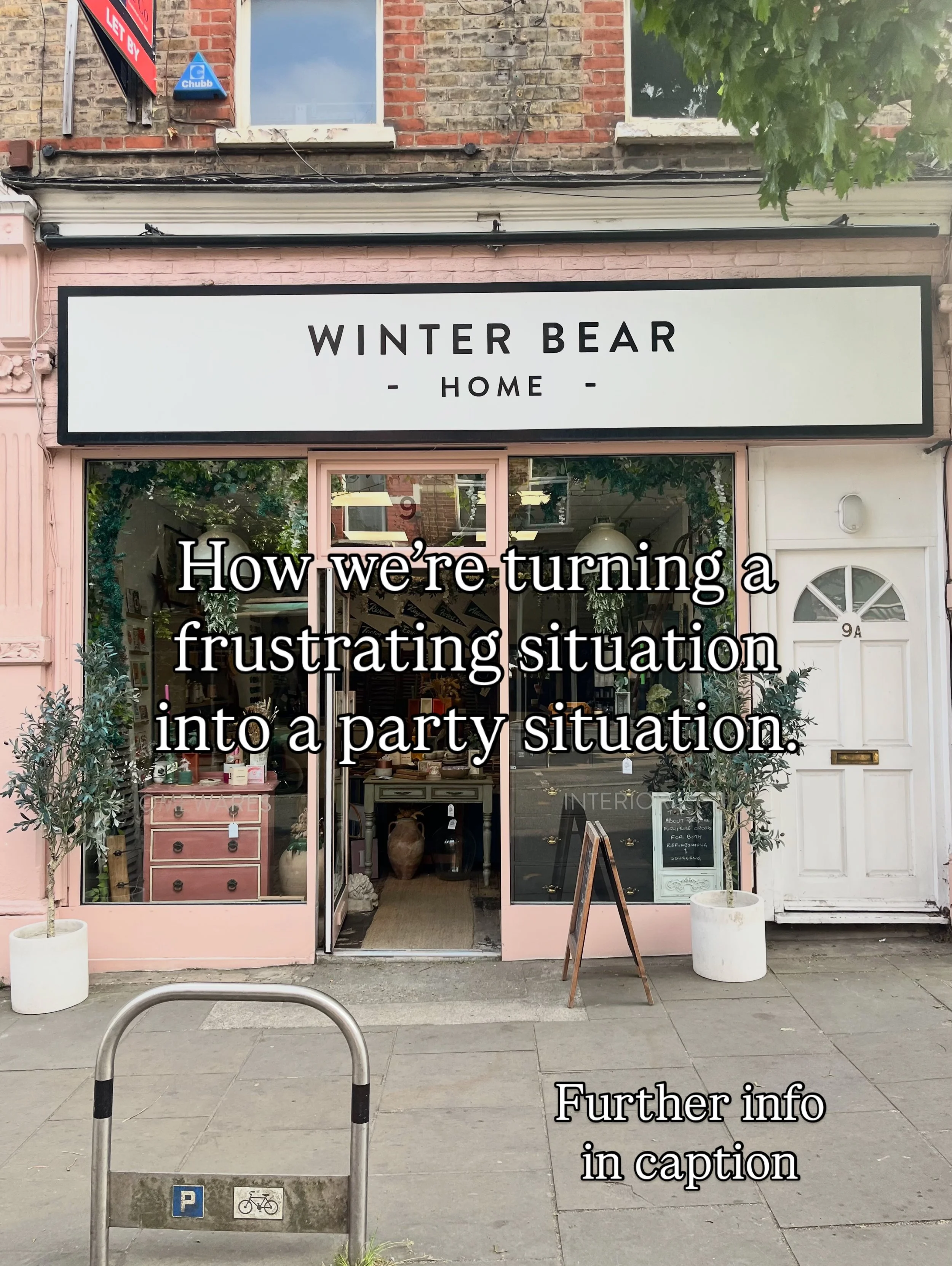 The road is closed to cars this week which isnt ideal for us little independent shops and businesses. But we are resourceful and turning this annoying situation into a great one!

So this Saturday we will be making the most of the closed road by havi
