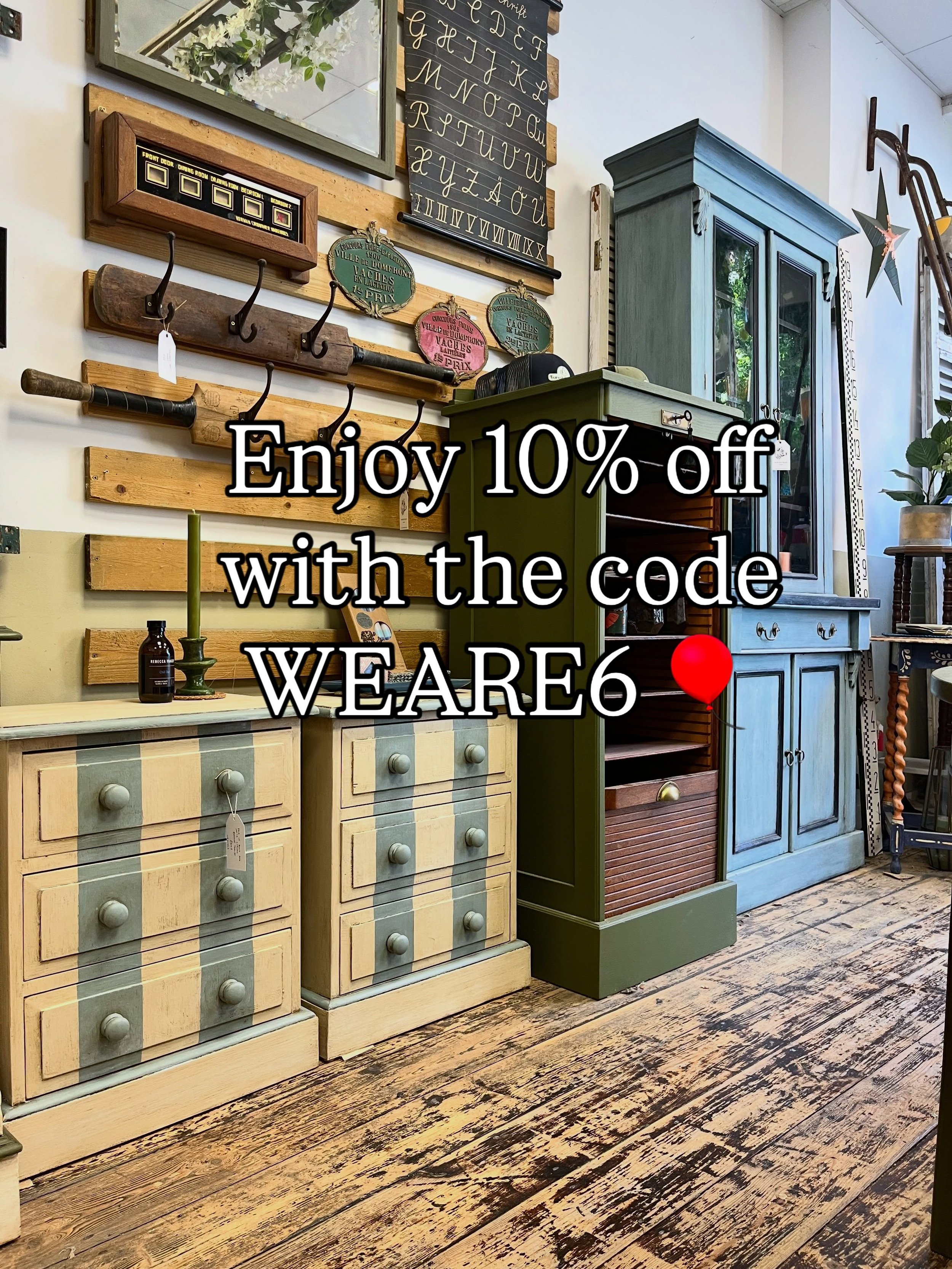 To thank all you wonderful people for your continued support, you can enjoy 10% off all purchases online and in store for today only (Saturday 8th August) to celebrate our Wimbledon shops 6th birthday!! 🎈🥳