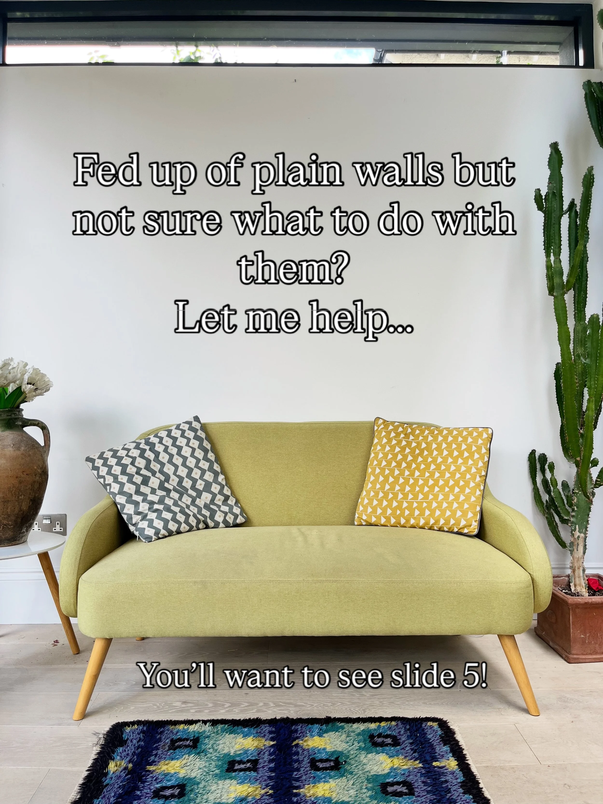 So many people have a large blank wall in their home but don&rsquo;t know what to do with it, so it ends up being left. Here&rsquo;s my advice, don&rsquo;t be intimidated by a blank space, and don&rsquo;t be afraid to go bold!

Take a look at how the