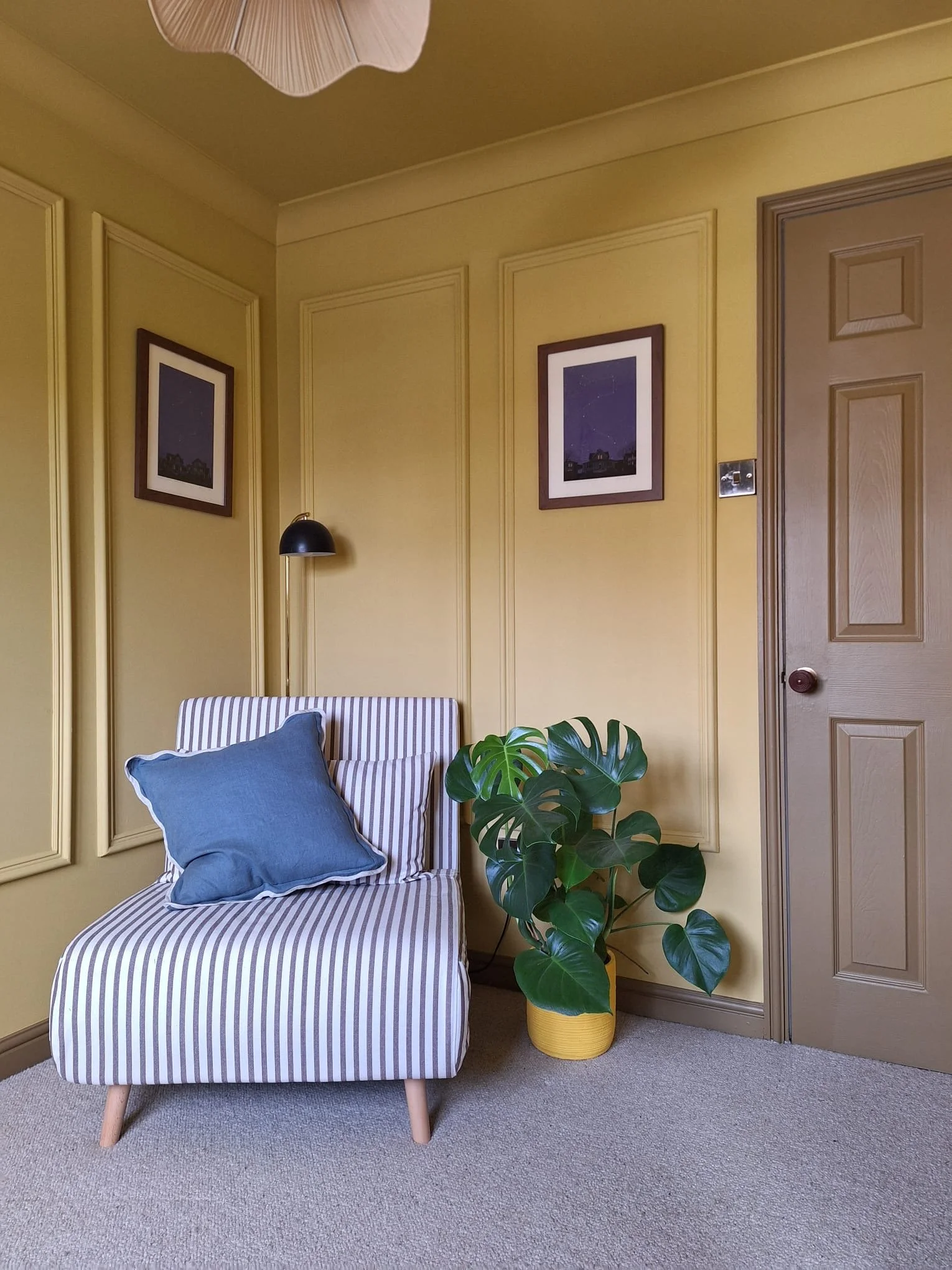 yellow guest room