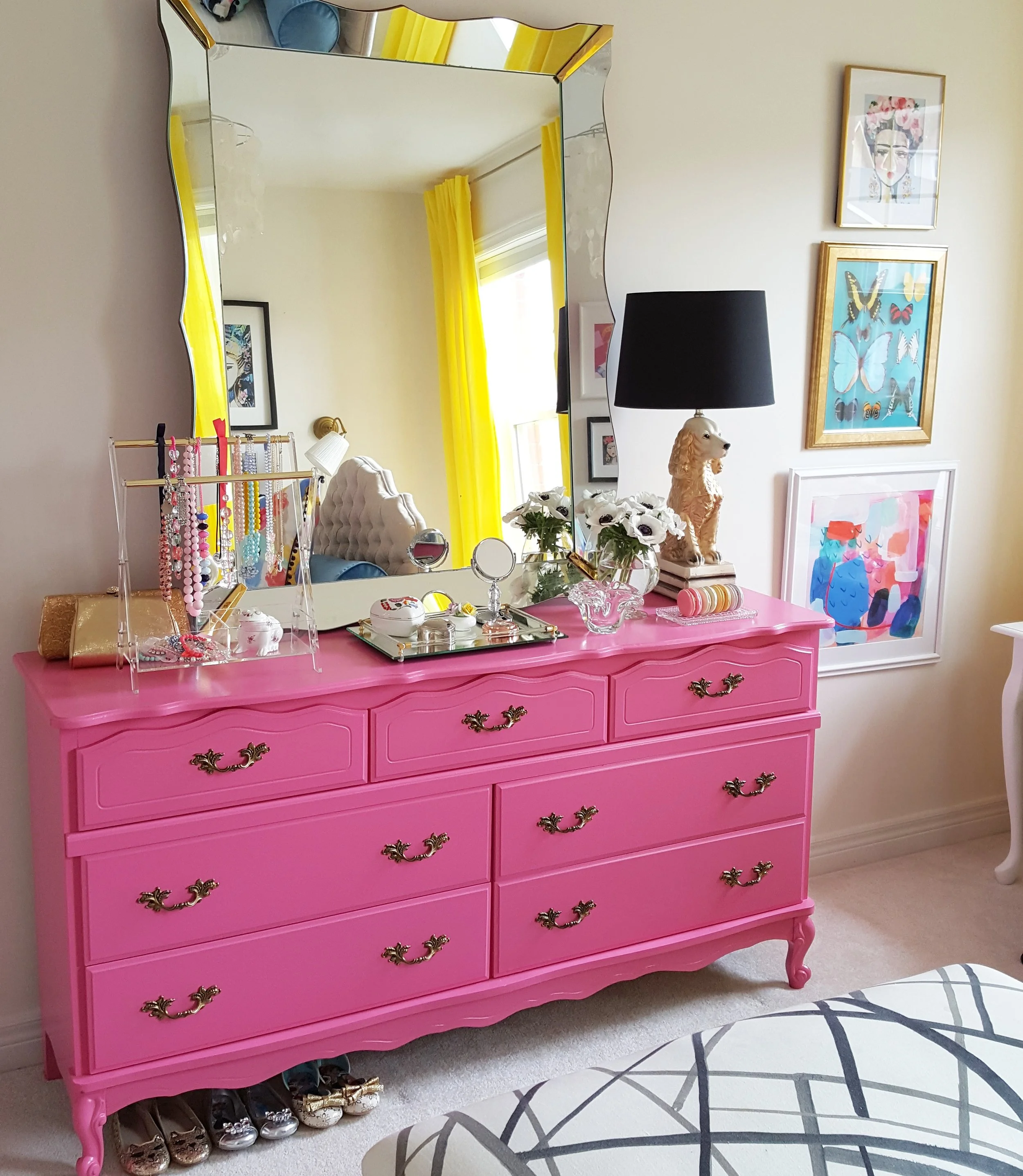 DIY: "Palm Beach Pink" Dresser