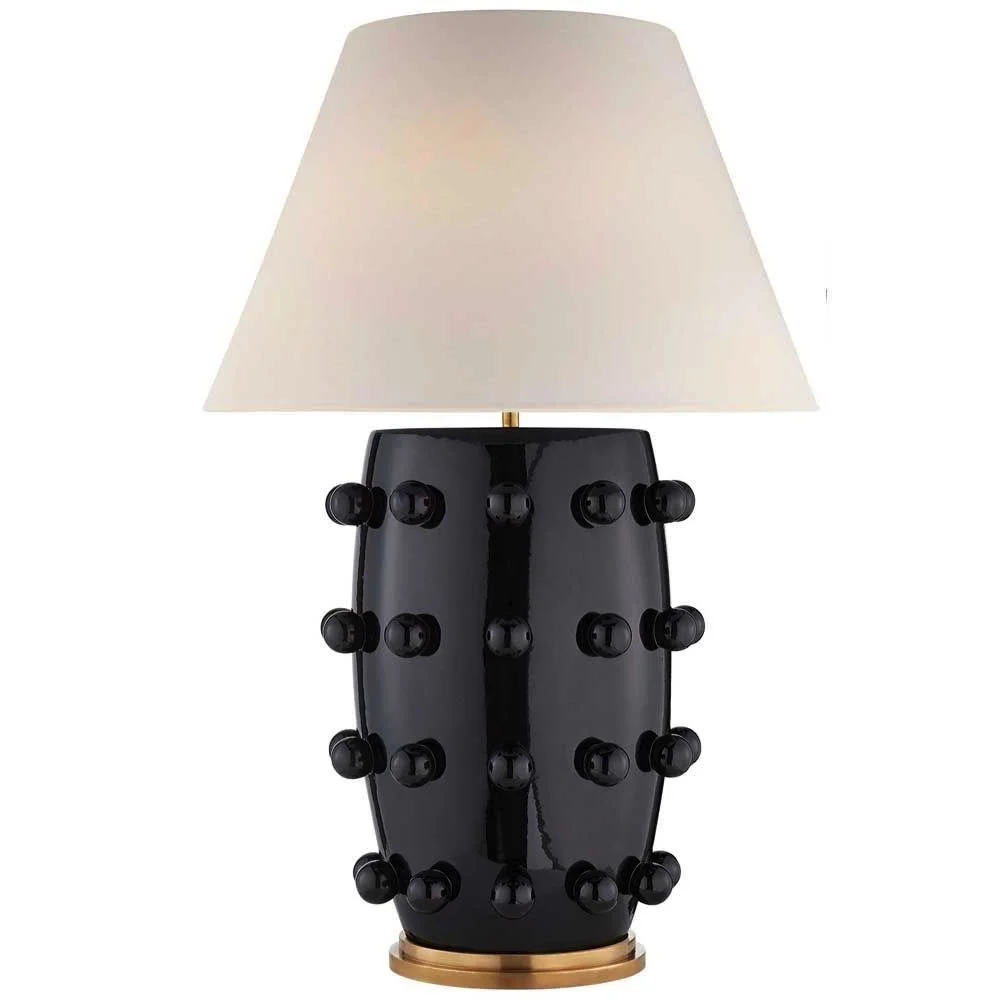 kelly wearstler "linden" table lamp in black