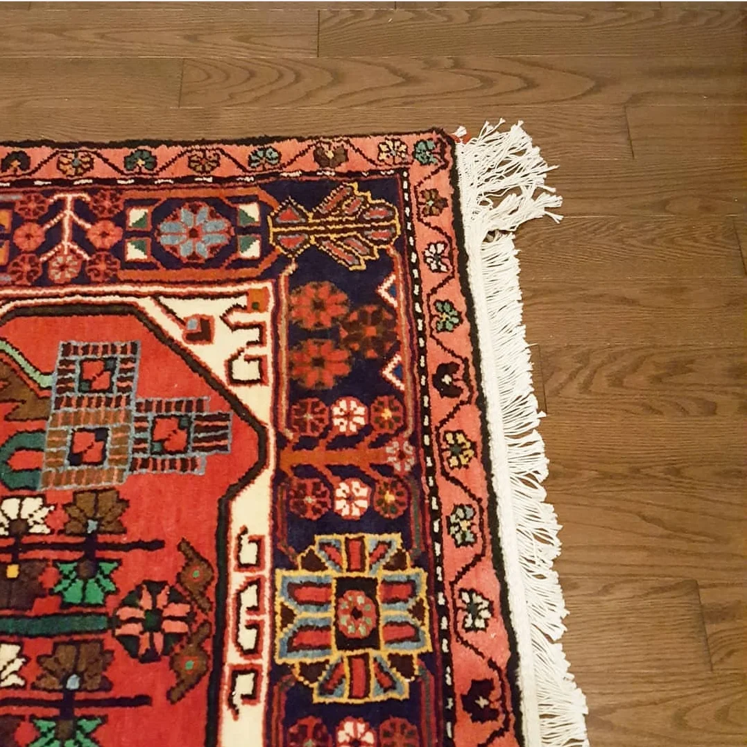 persian rug from northern iran on our brand new hardwood floors