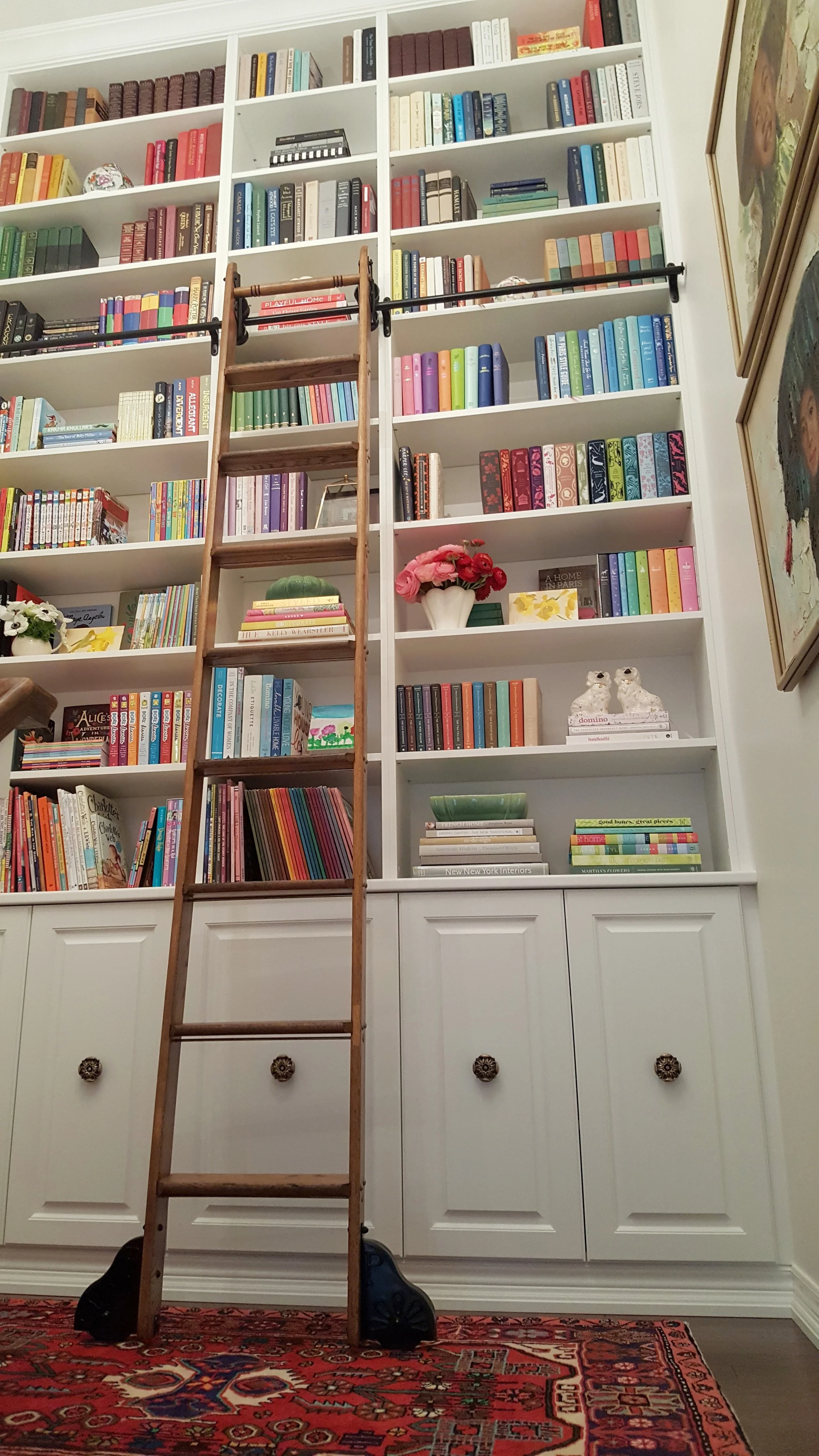 Spring 2018 One Room Challenge - Week 6: Stairway Library & Gallery Reveal!