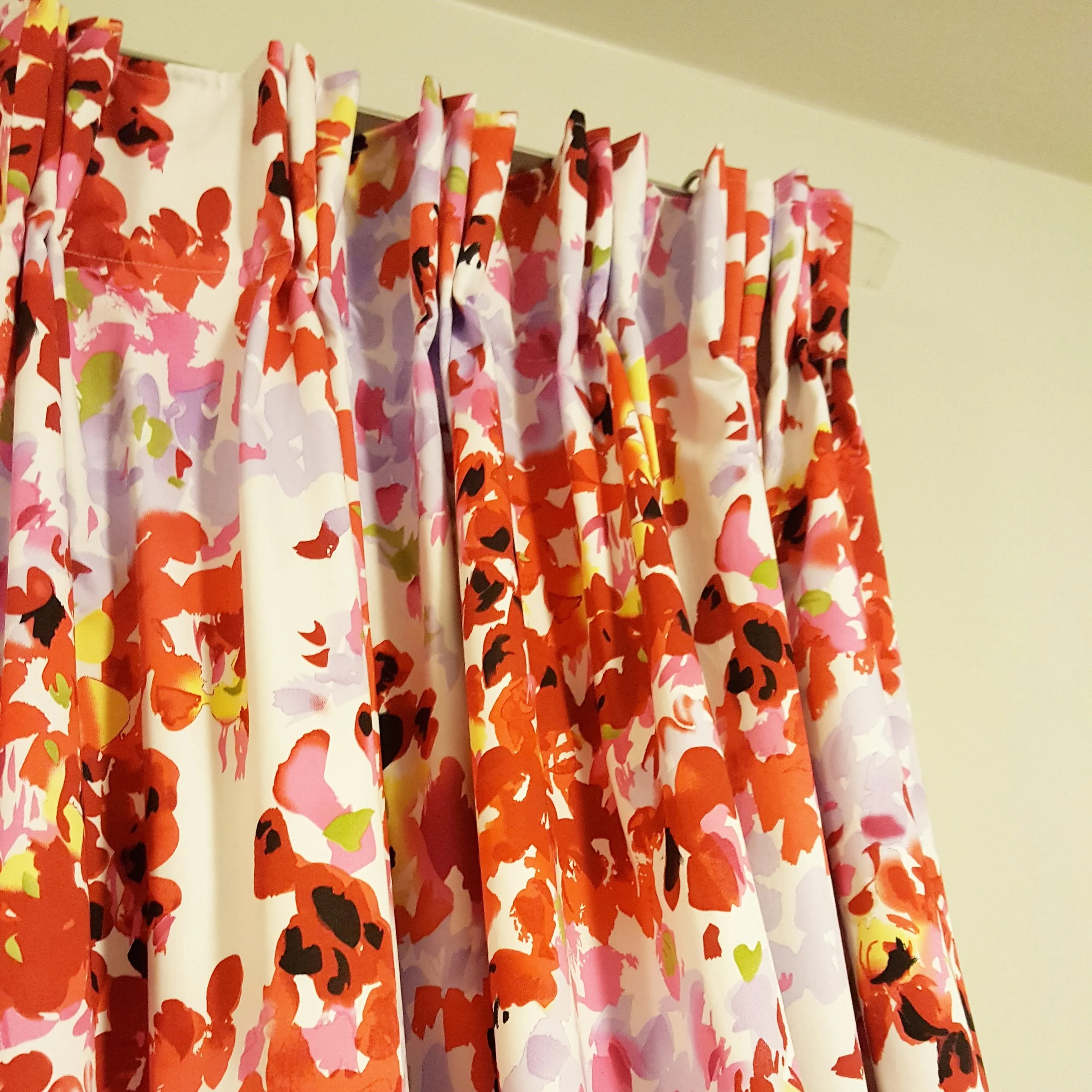 Custom pinch pleated drapes