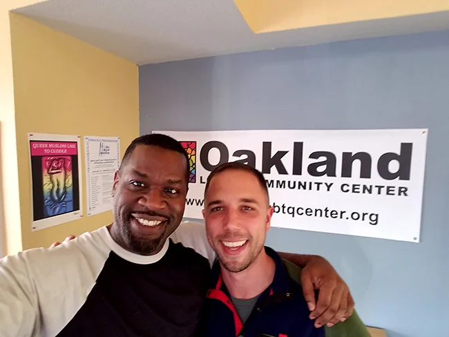 Hanging out with Joe Hawkins, co-founder and Executive Director of the Center, after signing a lease for my new office!