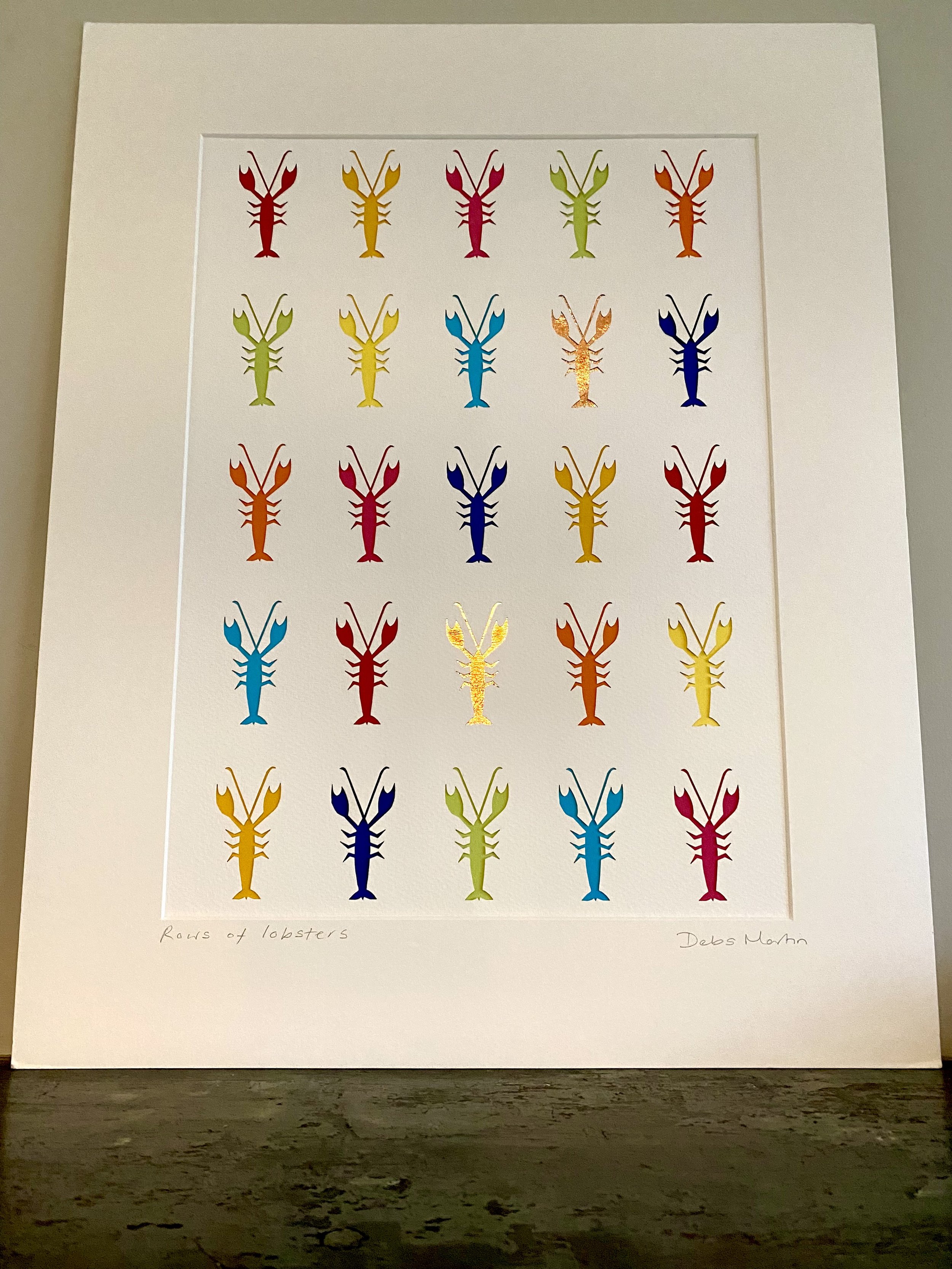 Row, row, rows of Lobsters (unframed)