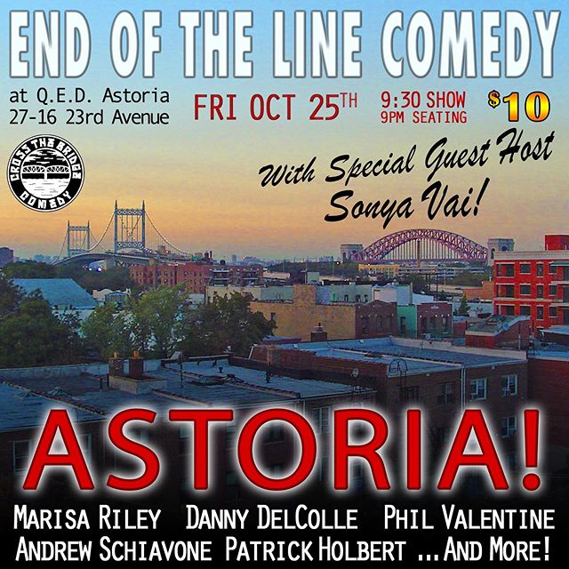 Let&rsquo;s have some fun tomorrow- #Friday in #ASTORIA ‼️ 👋😎 #STANDUP 🎤#COMEDY 🤩 (🔜) at 9:30pm at @qedastoria w/ the funniest comics in #NYC❗️😂🤣Come laugh &amp; enjoy local craft beers and wine 🍺🍷See you then in #Queens 🎉 💥 😍