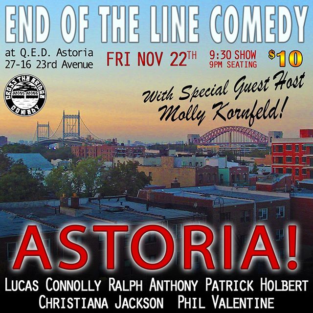 Tomorrow! aka #Friday in #ASTORIA ‼️ 👋😎 #STANDUP 🎤#COMEDY 🤩 (🔜) at 9:30pm at @qedastoria w/ the funniest comics in #NYC❗️😂🤣Come laugh &amp; enjoy local craft beers and wine 🍺🍷See you then in #Queens 🎉 💥 😍