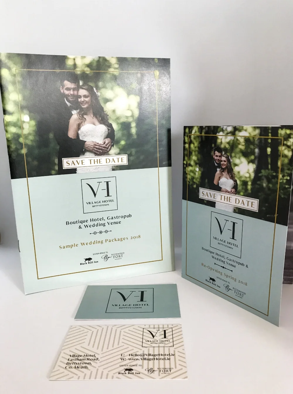 Village Hotel Bettystown Pre-Opening Brochure & Business Card Design 