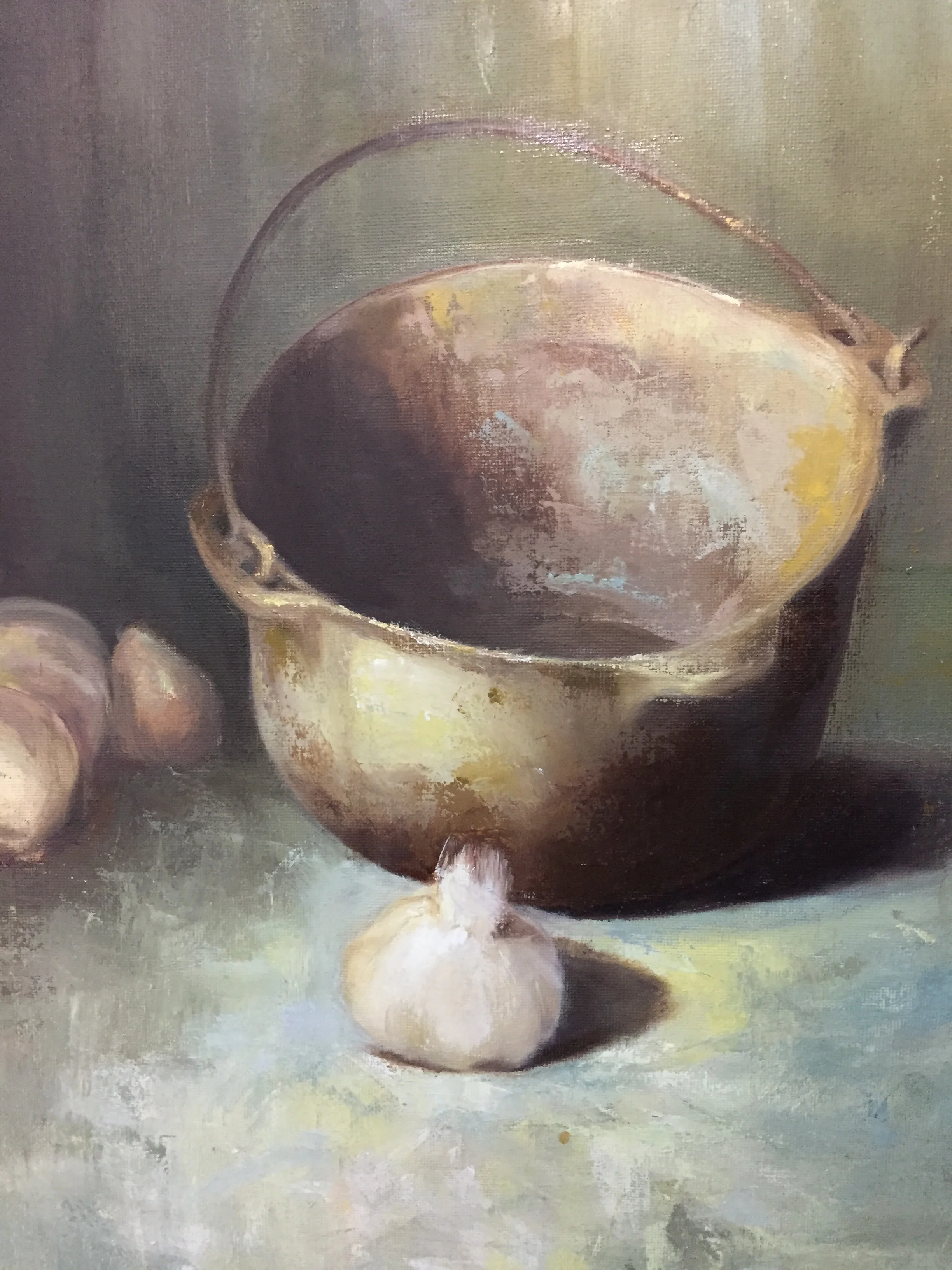 Roots cast iron garlic